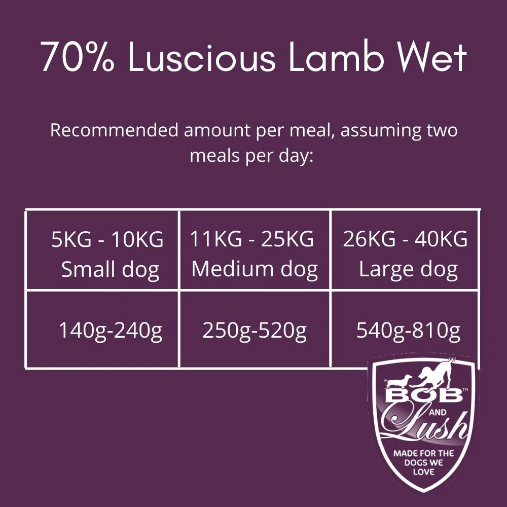Bob and Lush Grain-free Adult Wet Dog Food in Tin - Lamb - Image 5