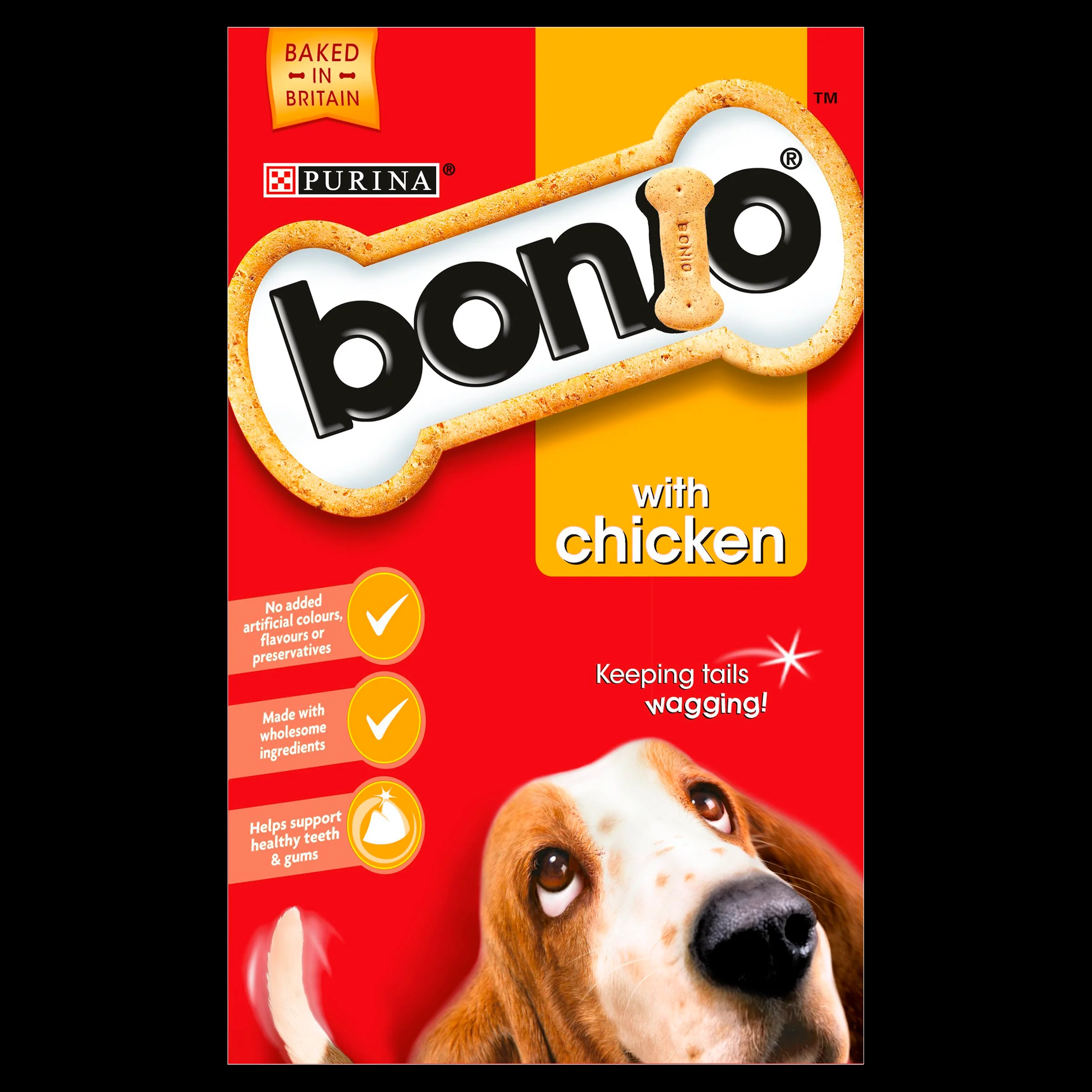 Bonio Adult Chicken Dog Biscuits - Image 2