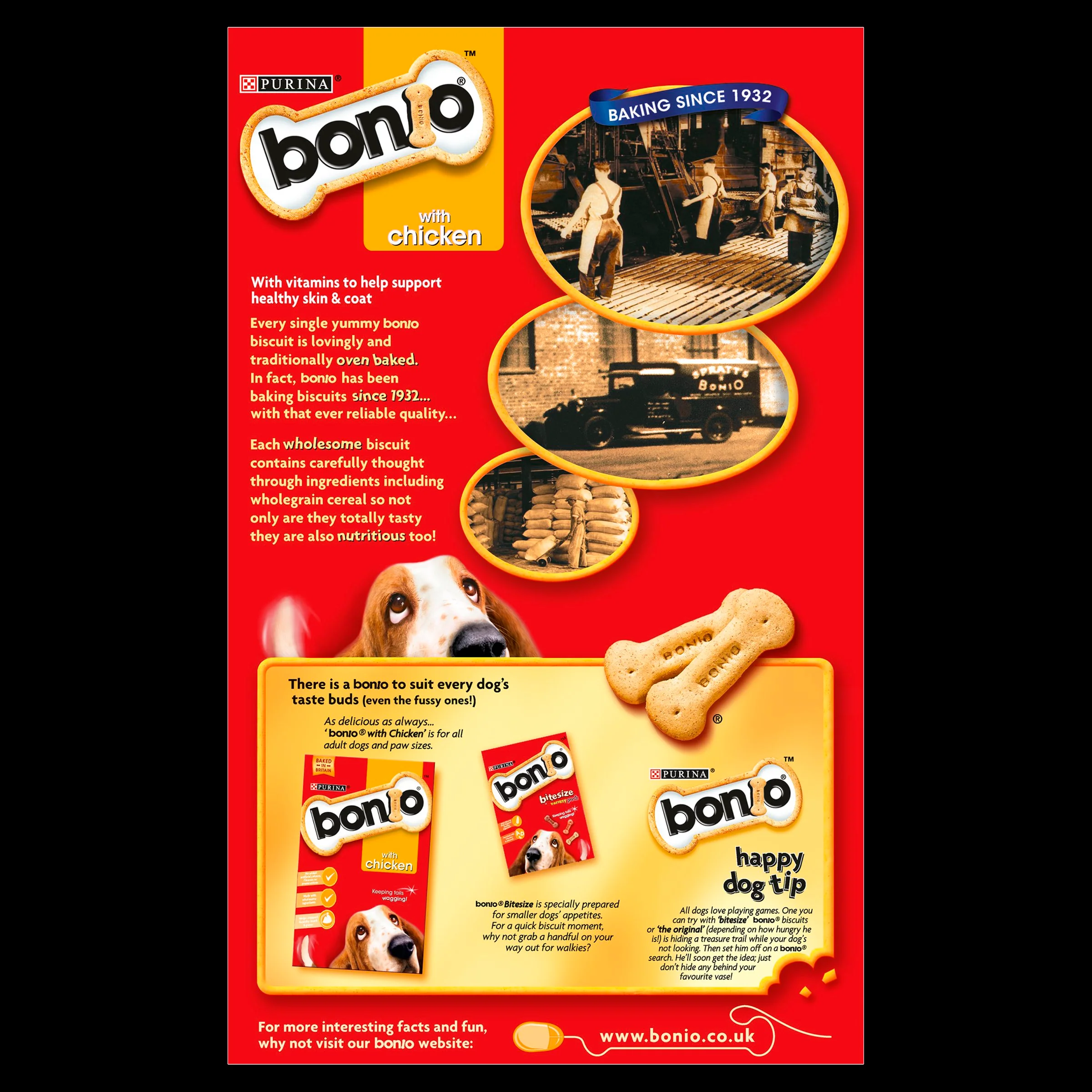 Bonio Adult Chicken Dog Biscuits - Image 3