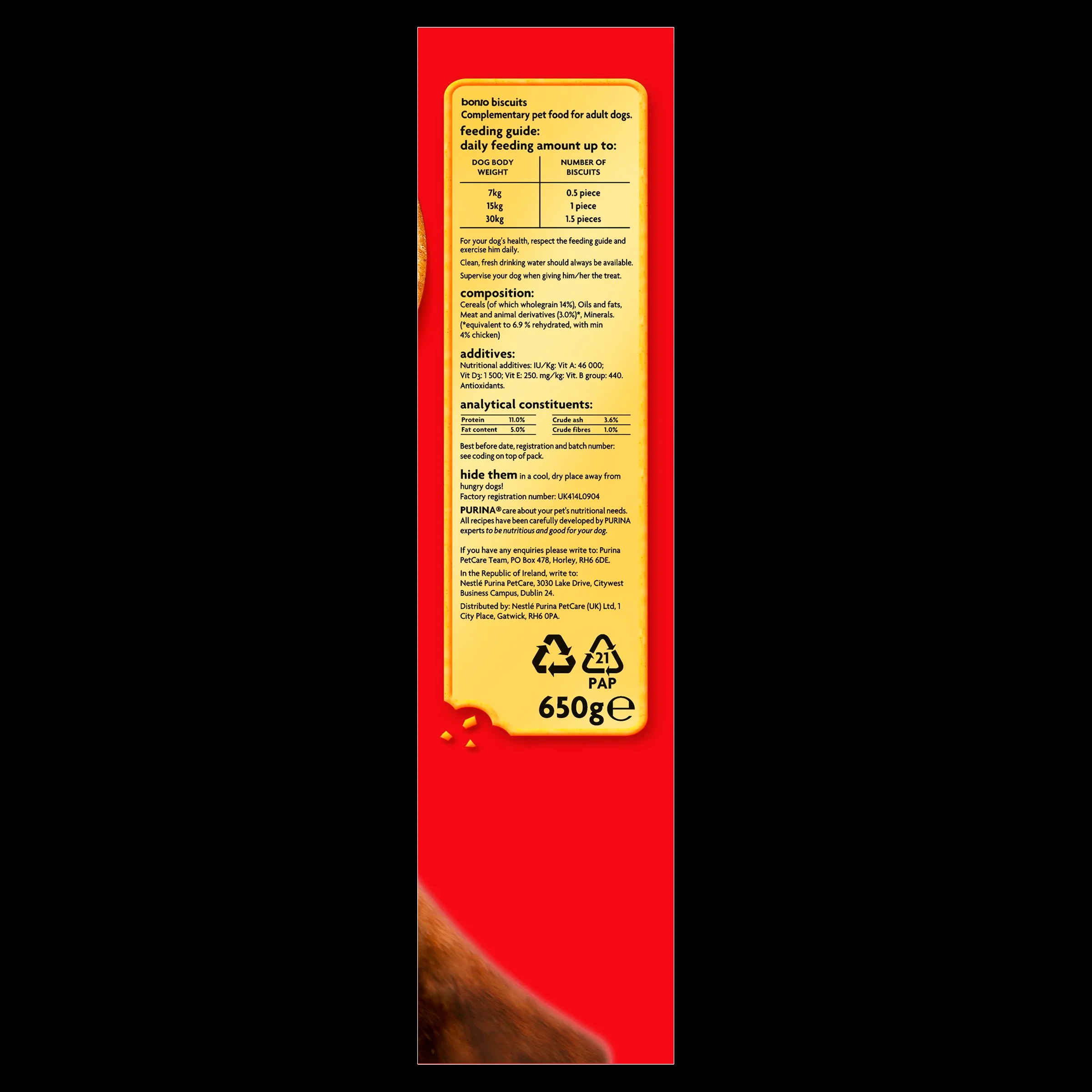 Bonio Adult Chicken Dog Biscuits - Image 6