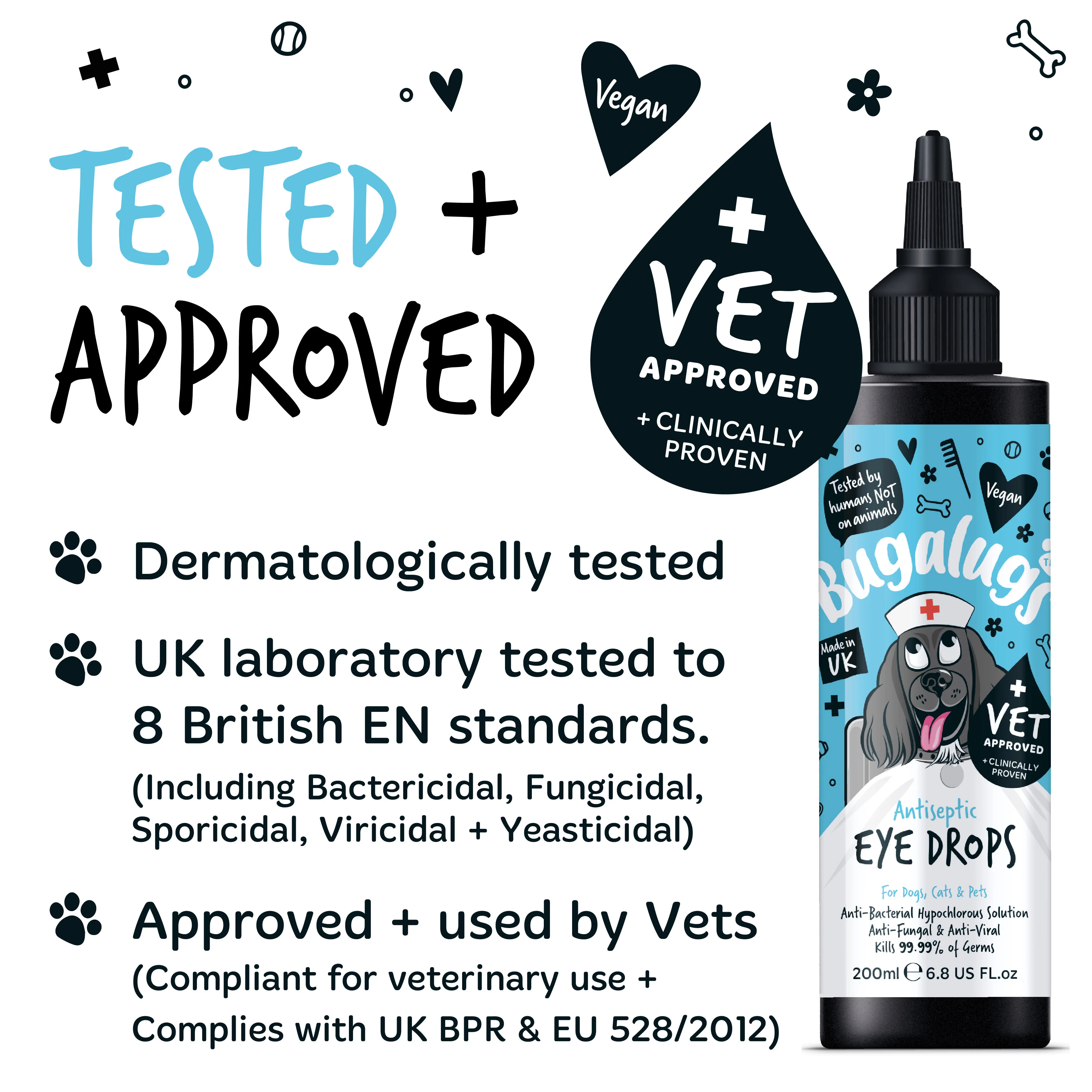 Bugalugs Antiseptic Eye Drops for Dogs, Cats & Pets - Image 9