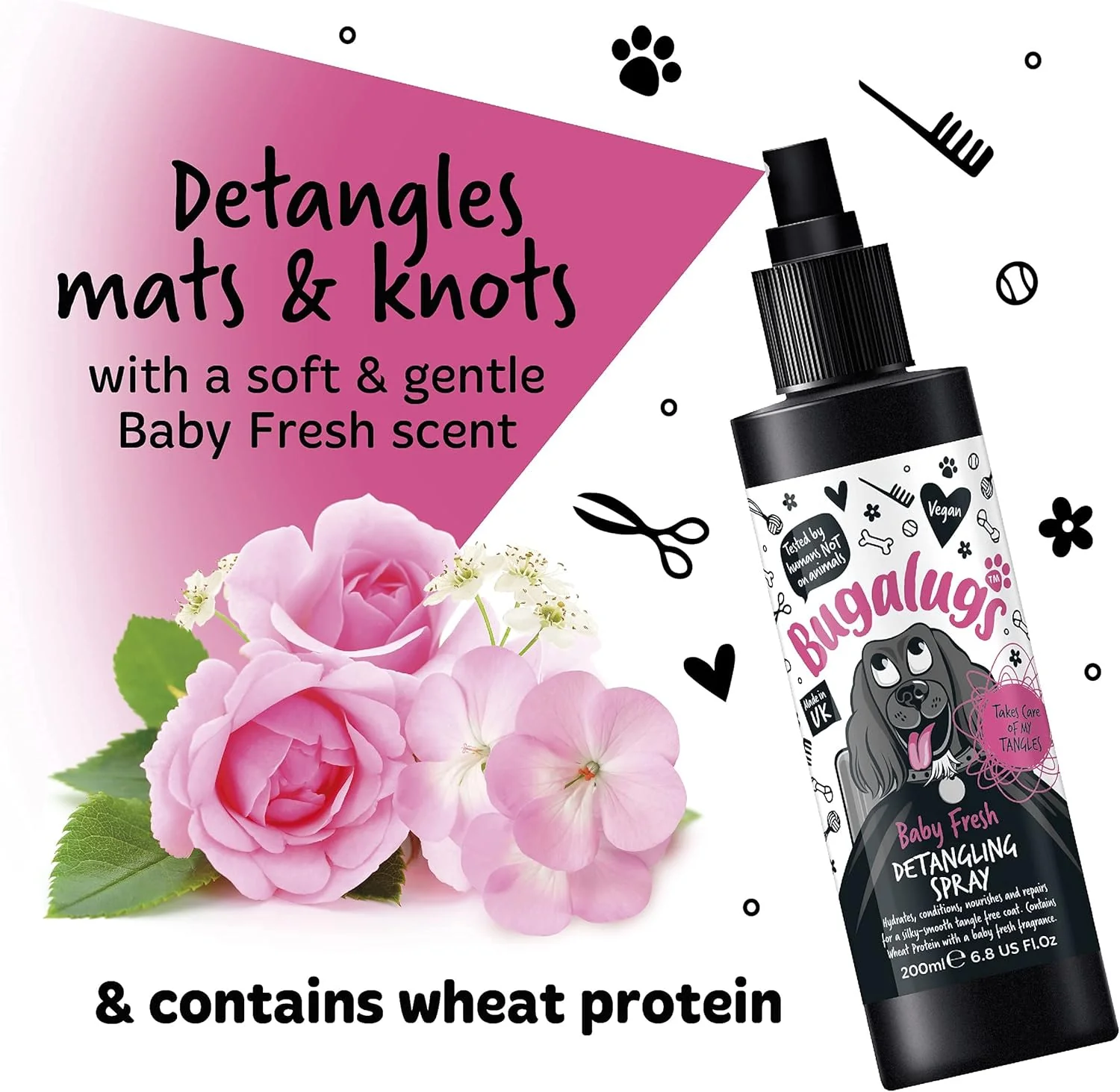 Bugalugs Baby Fresh Dog Detangling Spray - Image 2