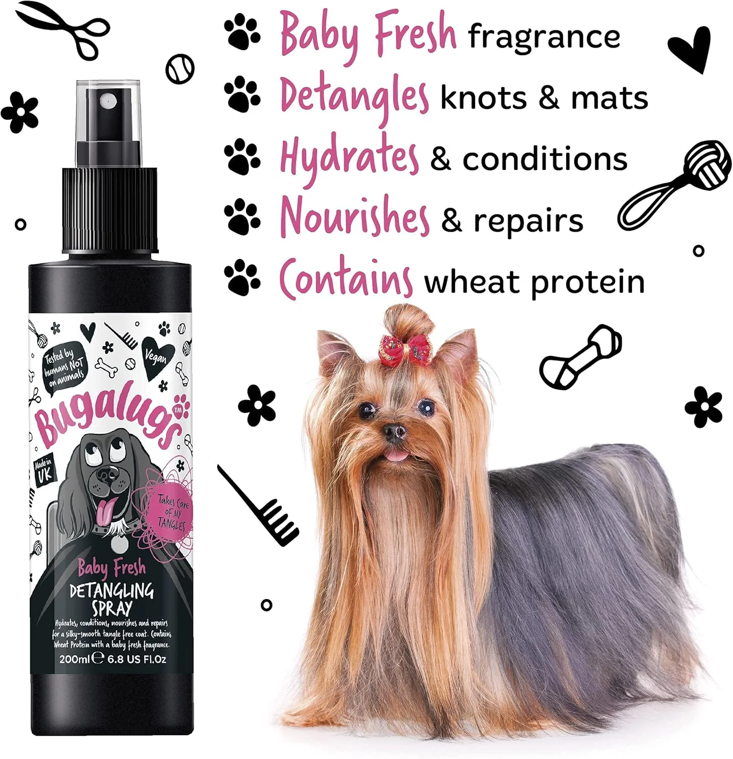 Bugalugs Baby Fresh Dog Detangling Spray - Image 3