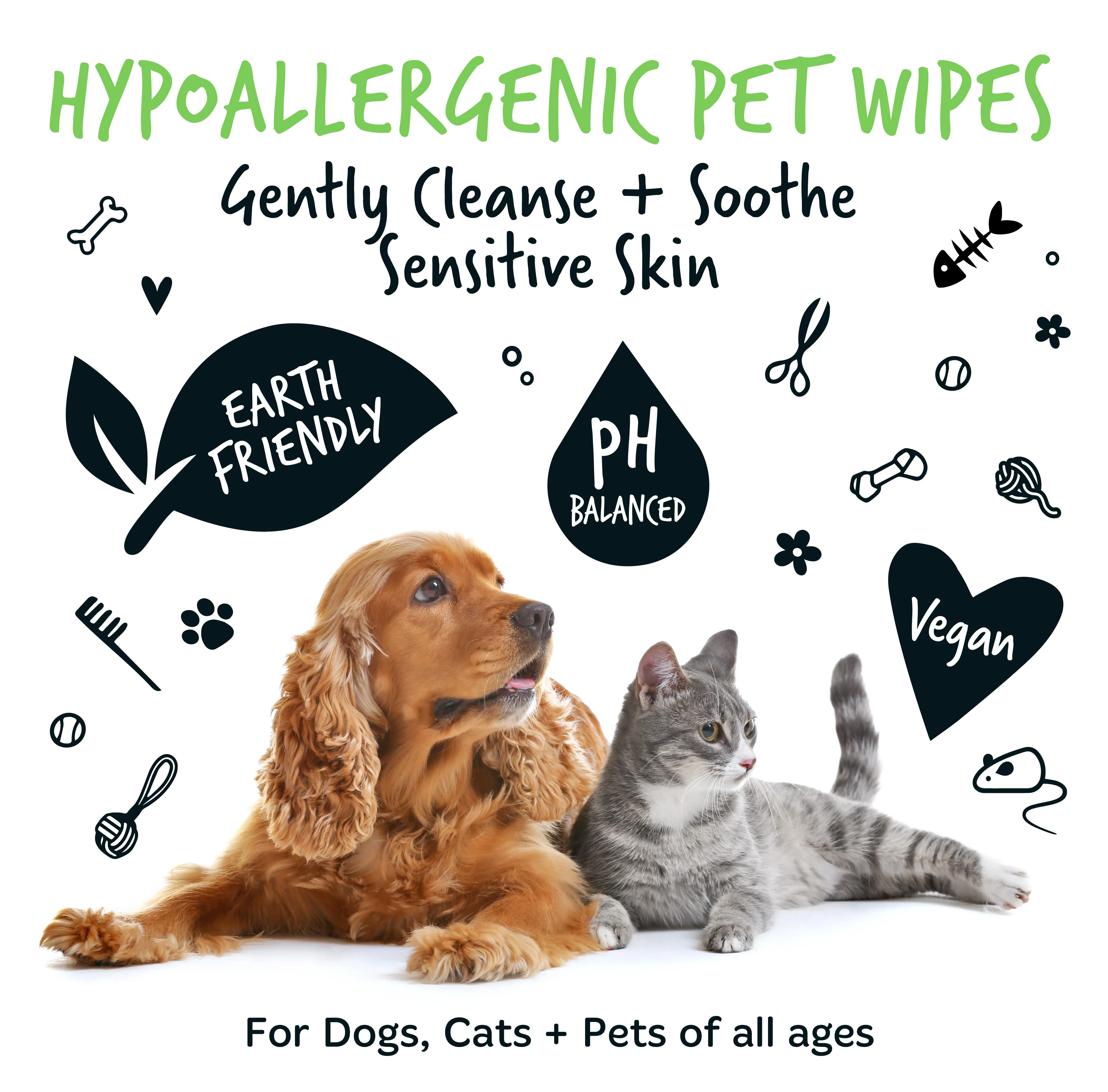 Bugalugs Fragrance Free Biodegradable Pet Wipes - Large - Image 8