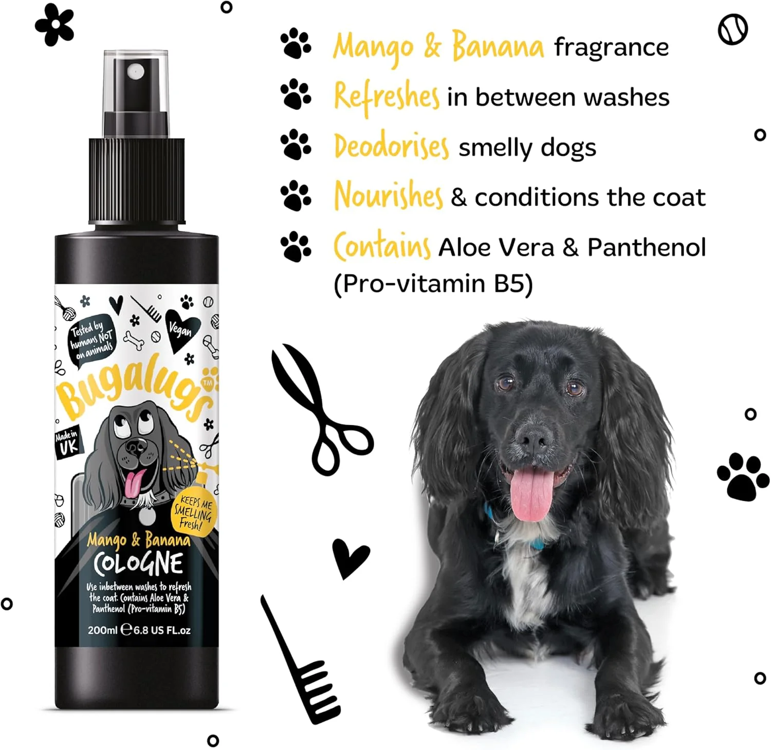 Bugalugs Mango & Banana Dog Cologne - Image 2
