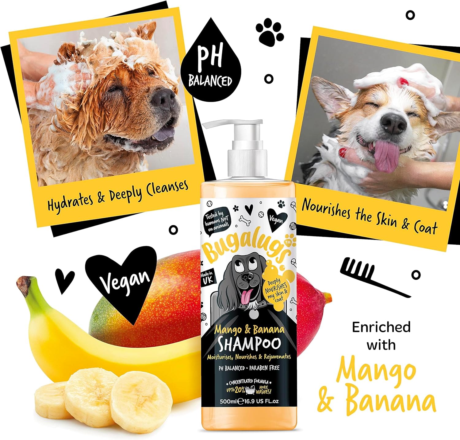 Bugalugs Mango & Banana Dog Shampoo - Image 3