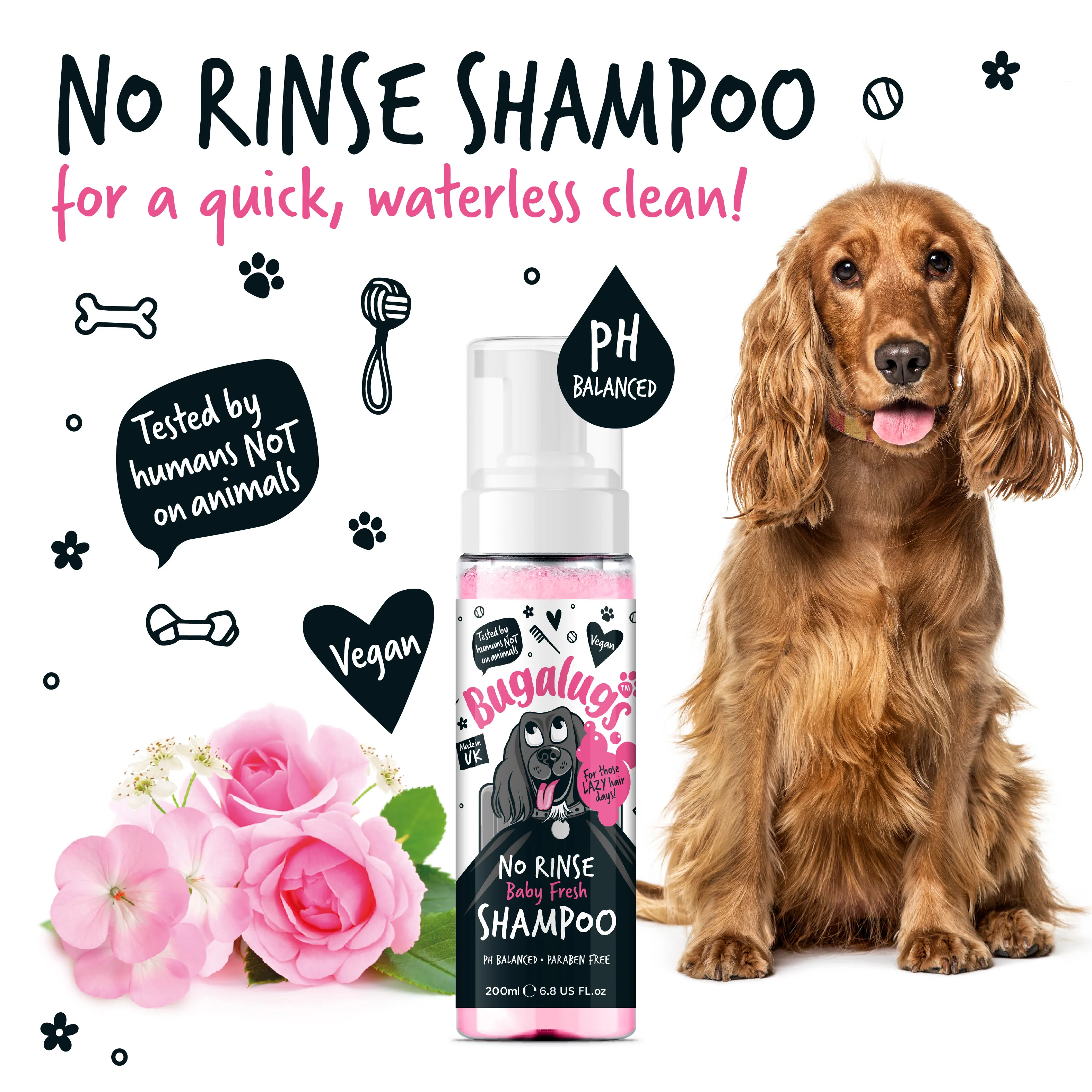 Bugalugs No Rinse Dog Shampoo - Baby Fresh - Image 11