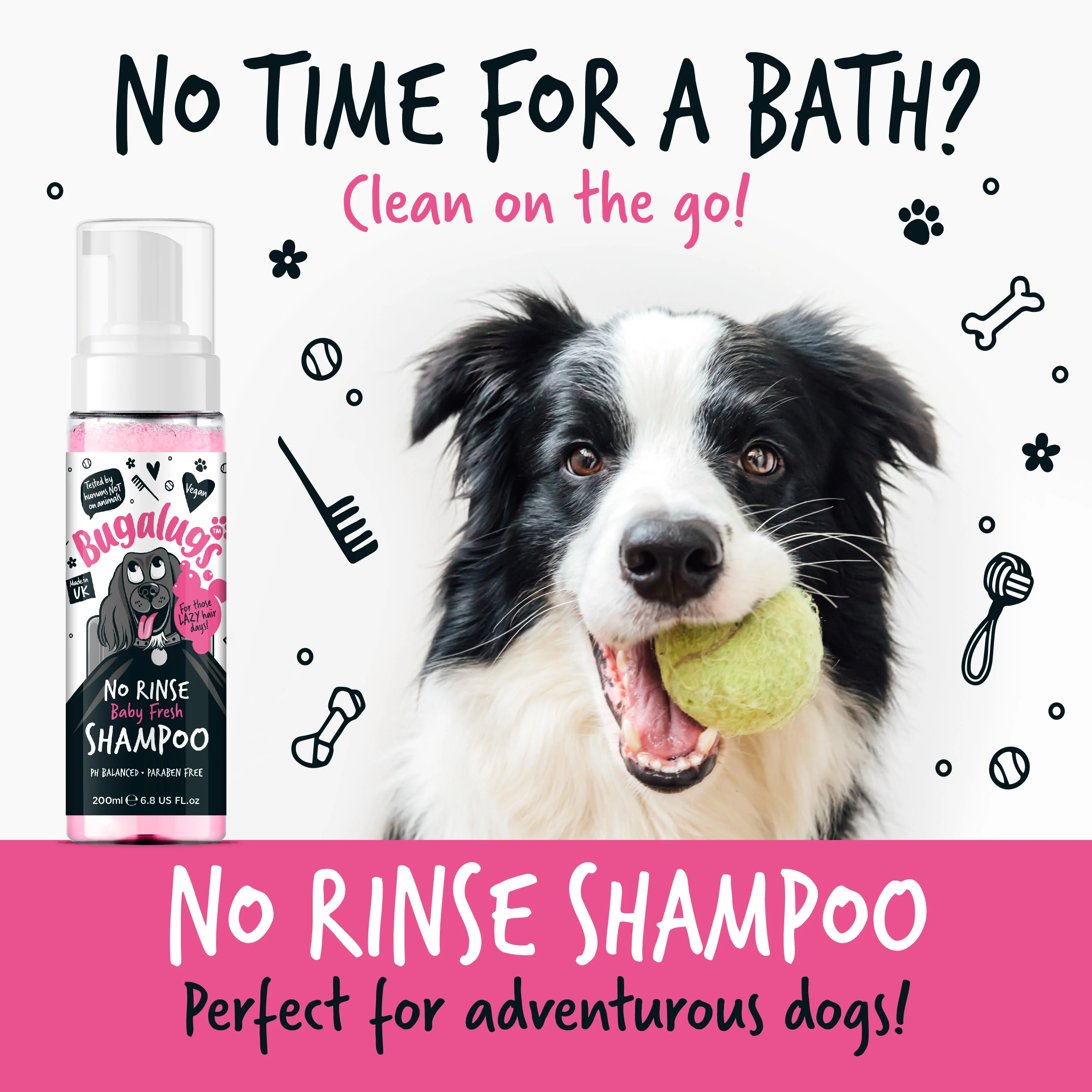 Bugalugs No Rinse Dog Shampoo - Baby Fresh - Image 12