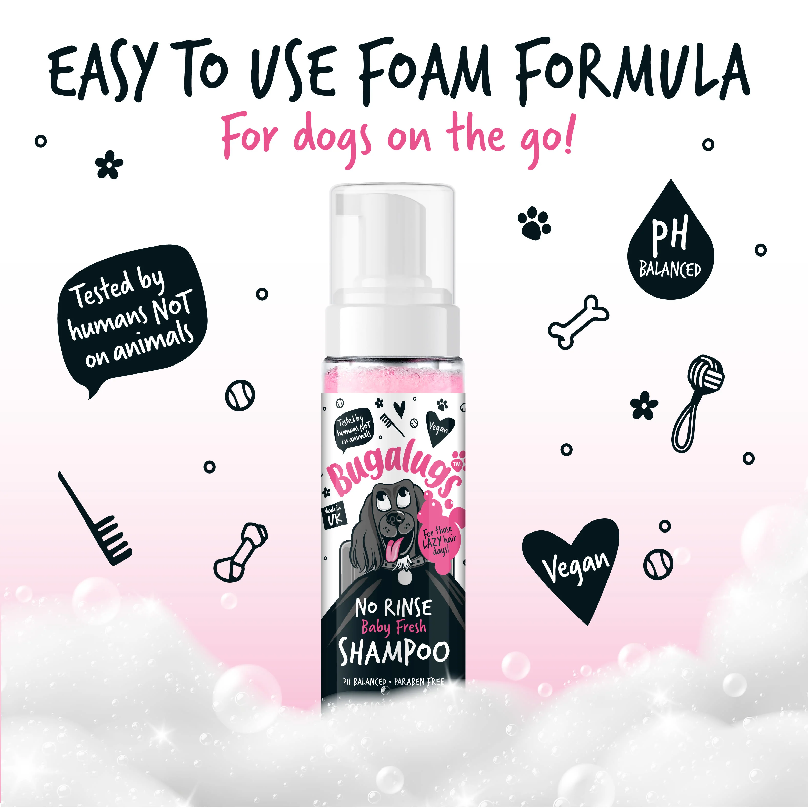 Bugalugs No Rinse Dog Shampoo - Baby Fresh - Image 9