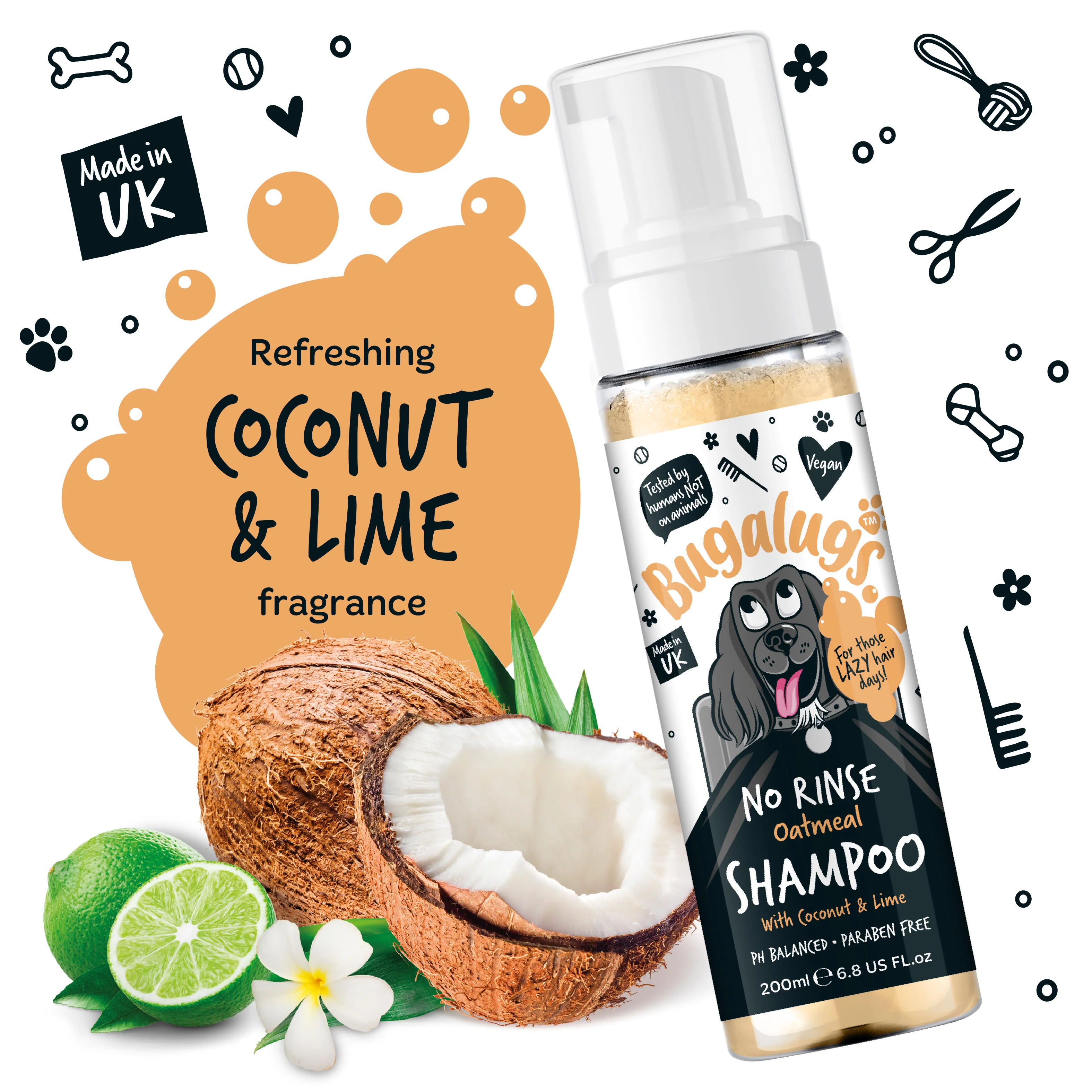 Bugalugs No Rinse Dog Shampoo - Oatmeal - Image 6