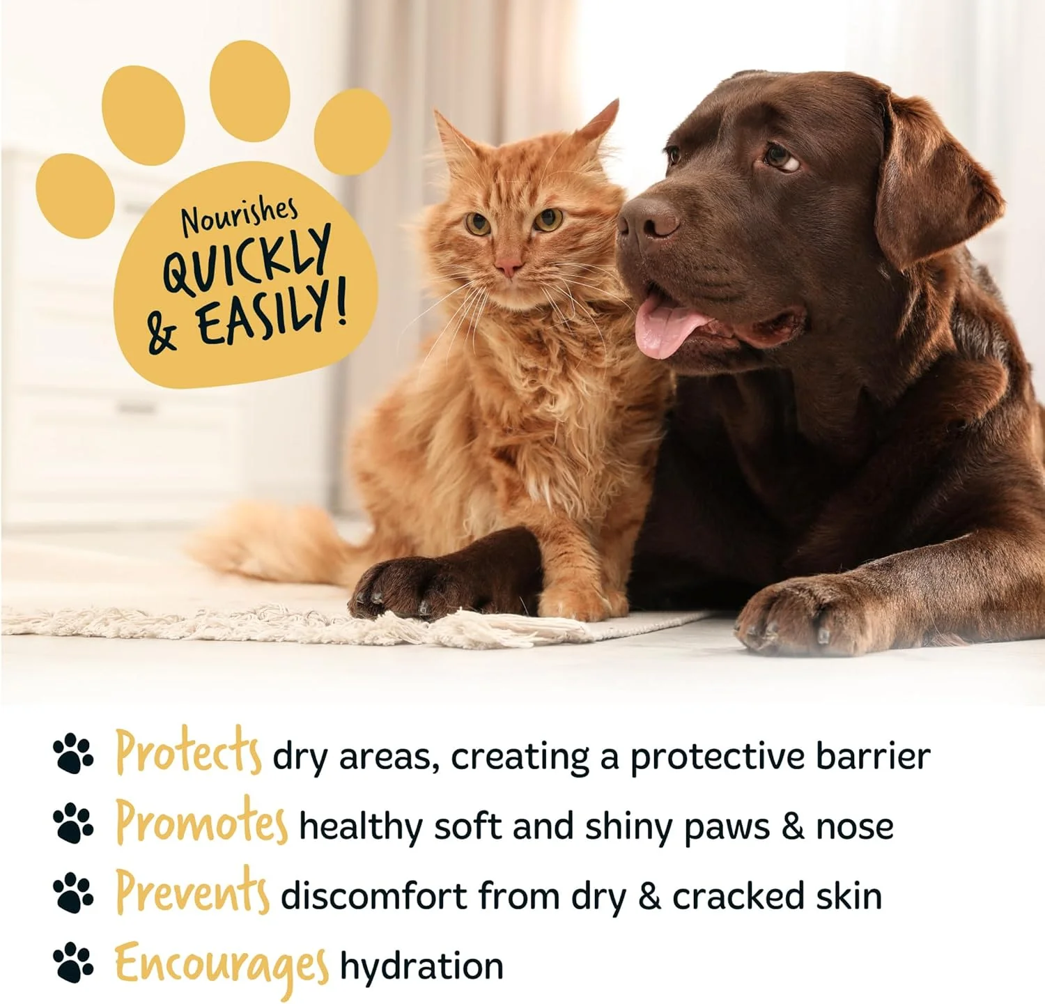 Bugalugs Paw & Nose Balm Stick for Dogs with Coconut & Oatmeal - Image 3