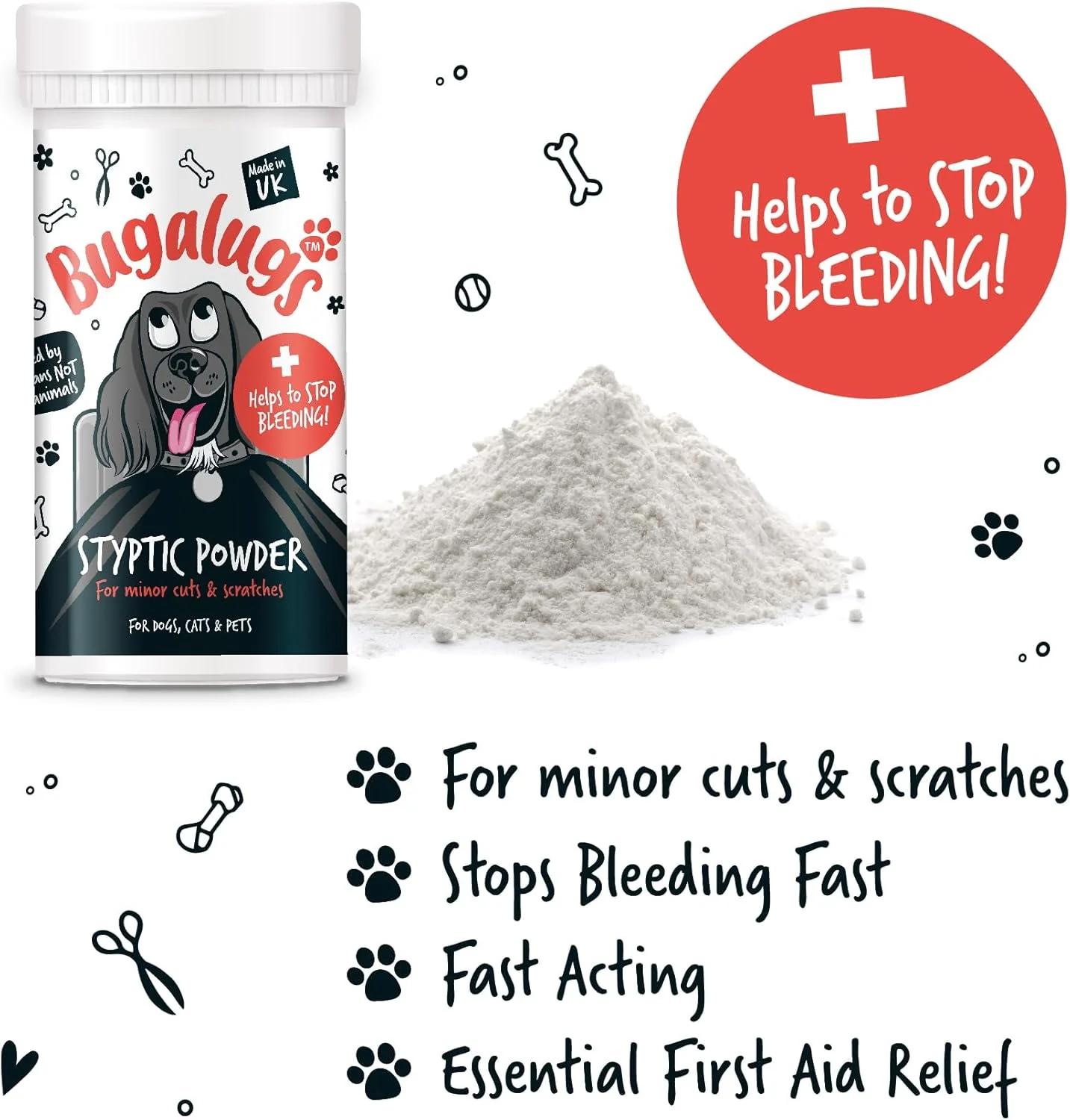 Bugalugs Styptic Powder for Dogs, Cats & Pets - Image 2
