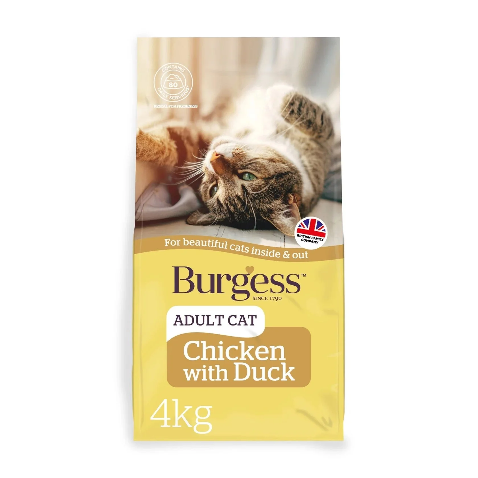 Burgess Adult Cat Chicken with Duck Dry Food - Image 2