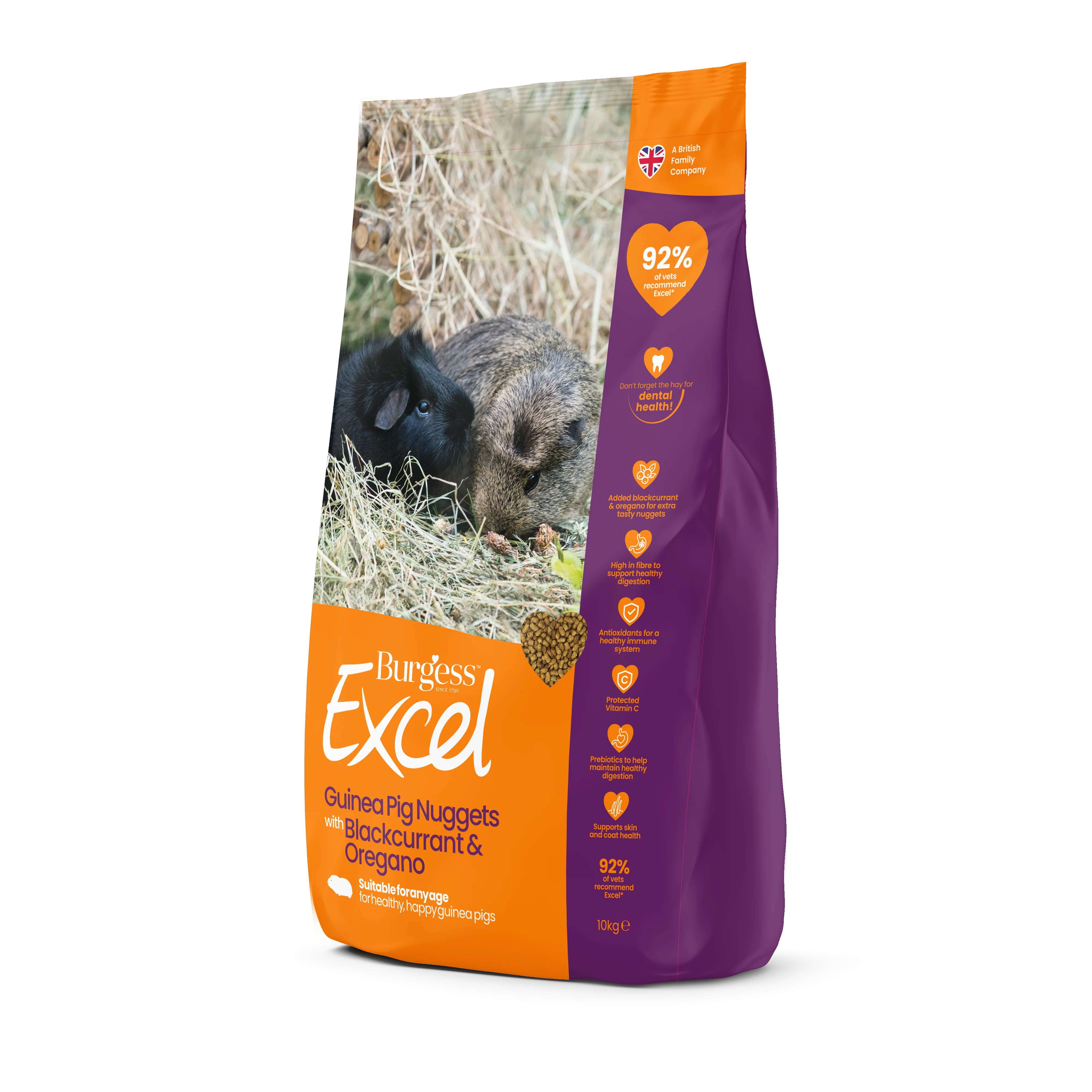 Burgess Excel Adult Guinea Pig Nuggets - Blackcurrant & Oregano - Image 2