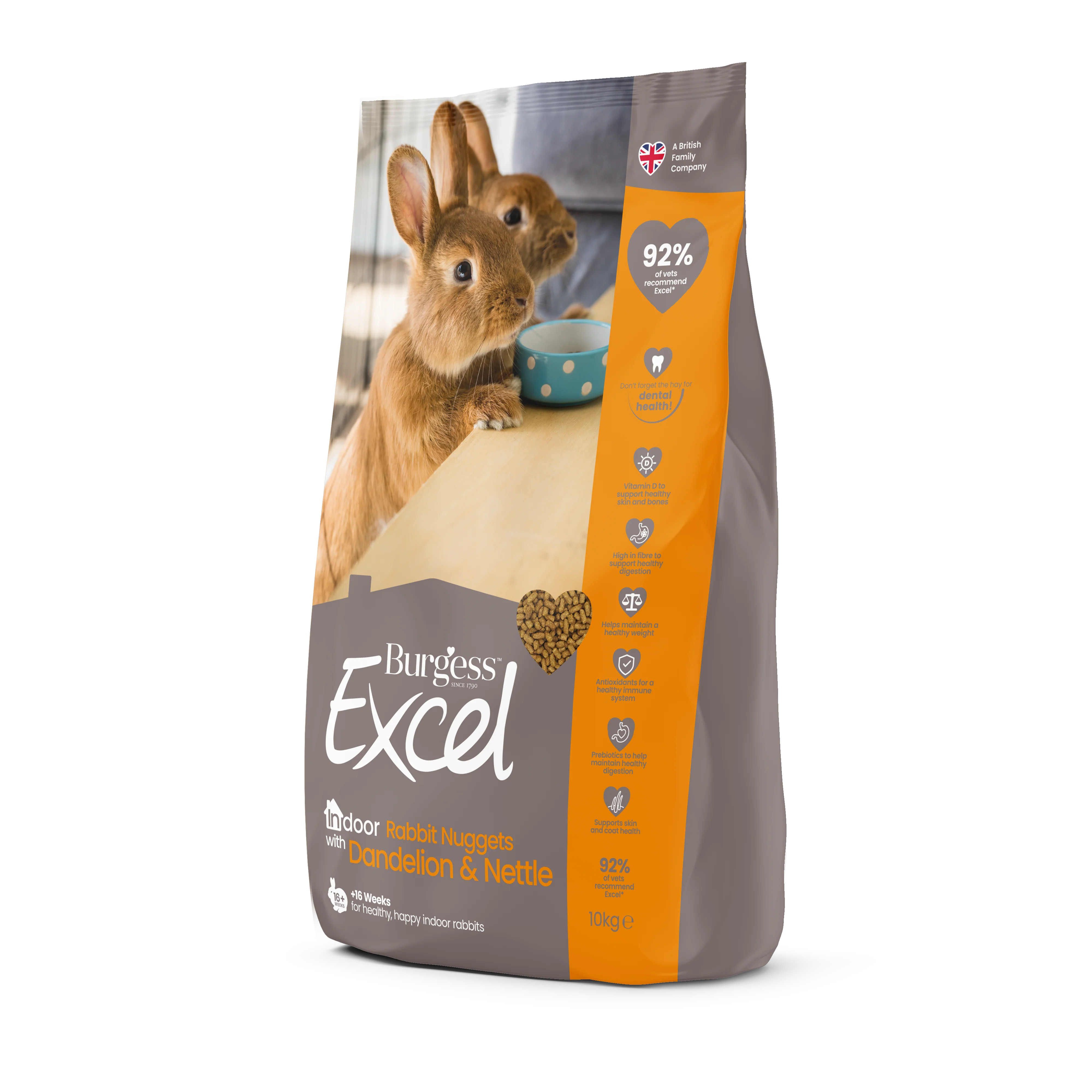 Burgess Excel Indoor Rabbit Nuggets - Dandelion & Nettle - Image 3