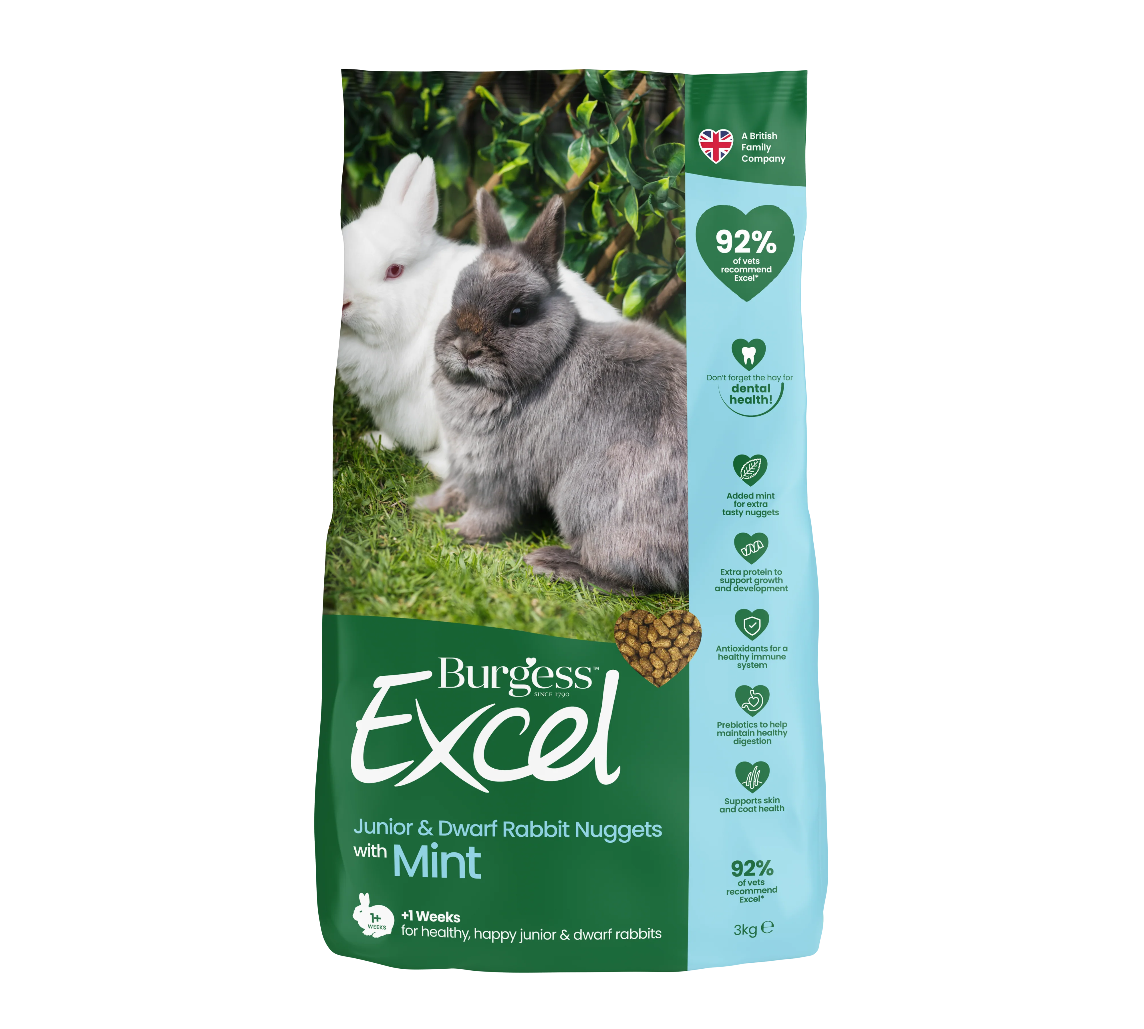 Burgess Excel Junior & Dwarf Rabbit Nuggets - Image 3