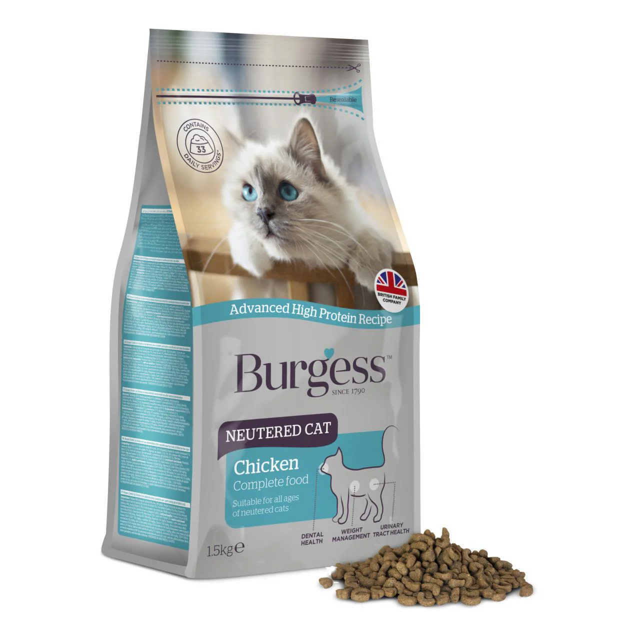 Burgess Neutered Cat Food - Image 3