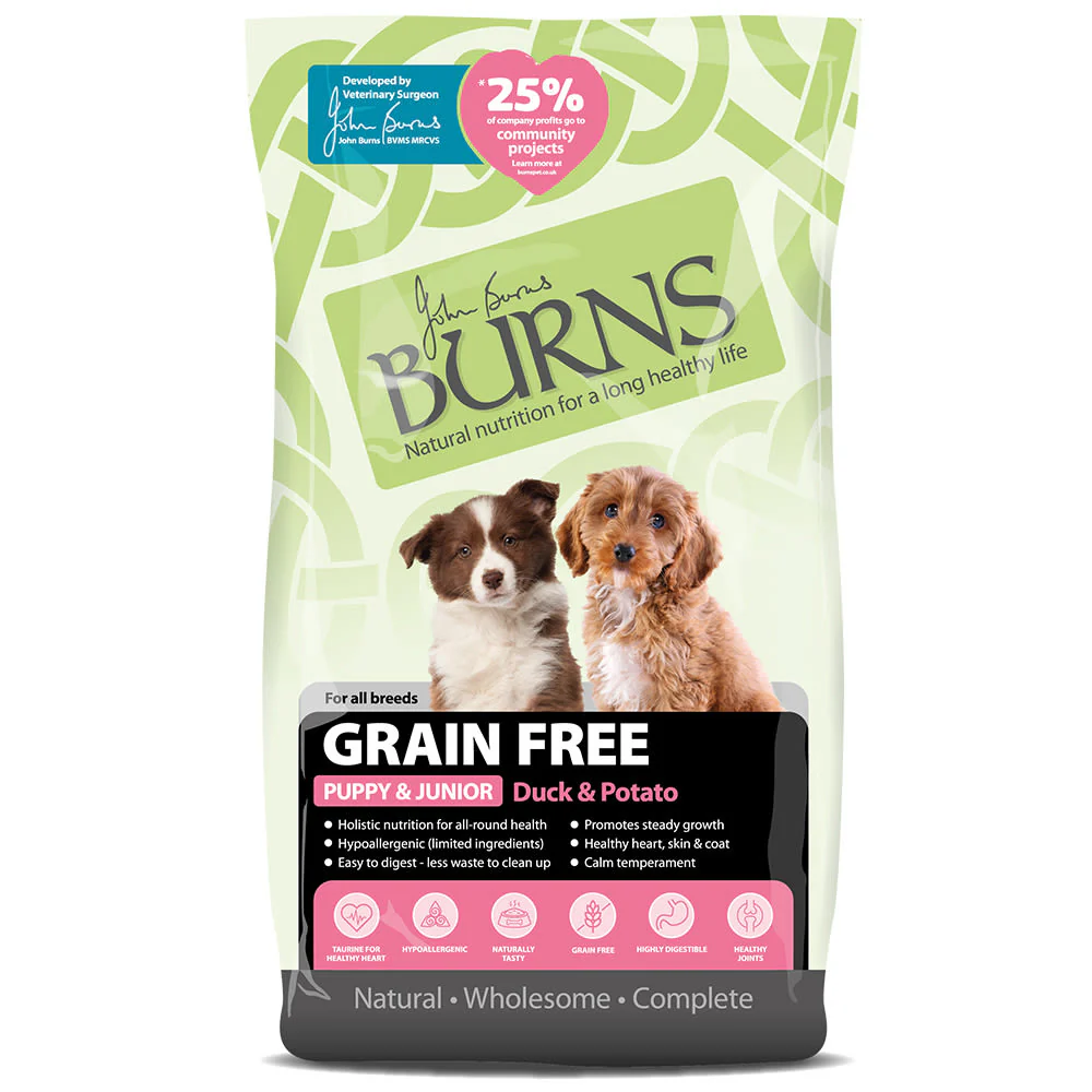 Burns Free From Puppy Duck and Potato Dry Dog Food - Image 2