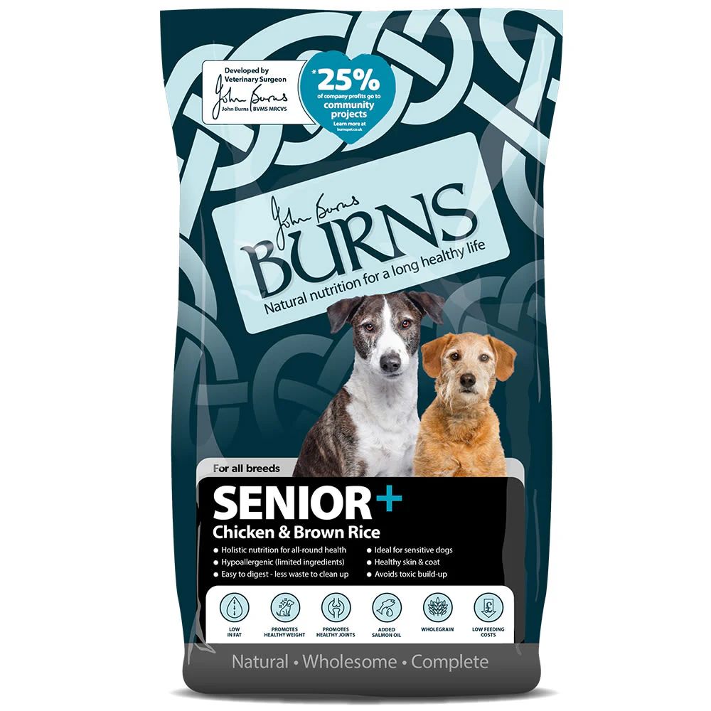 Burns Medium and Large Senior+ Dry Dog Food - Chicken & Brown Rice - Image 2