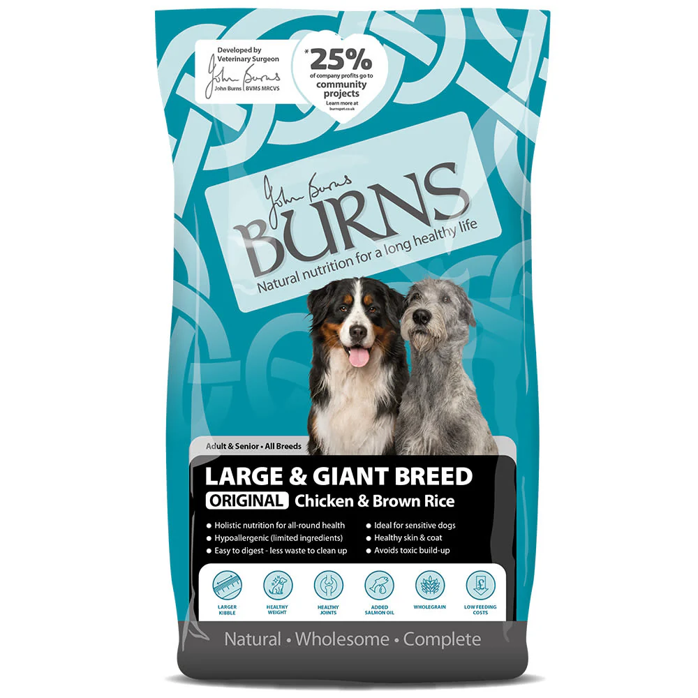 Burns Original Adult/Senior Large/Giant Breed Dry Dog Food - Chicken & Rice