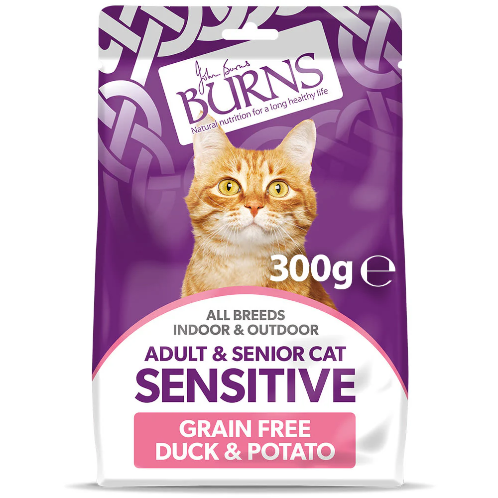 Burns Sensitive Grain-free Adult/Senior Dry Cat Food - Duck & Potato - Image 13