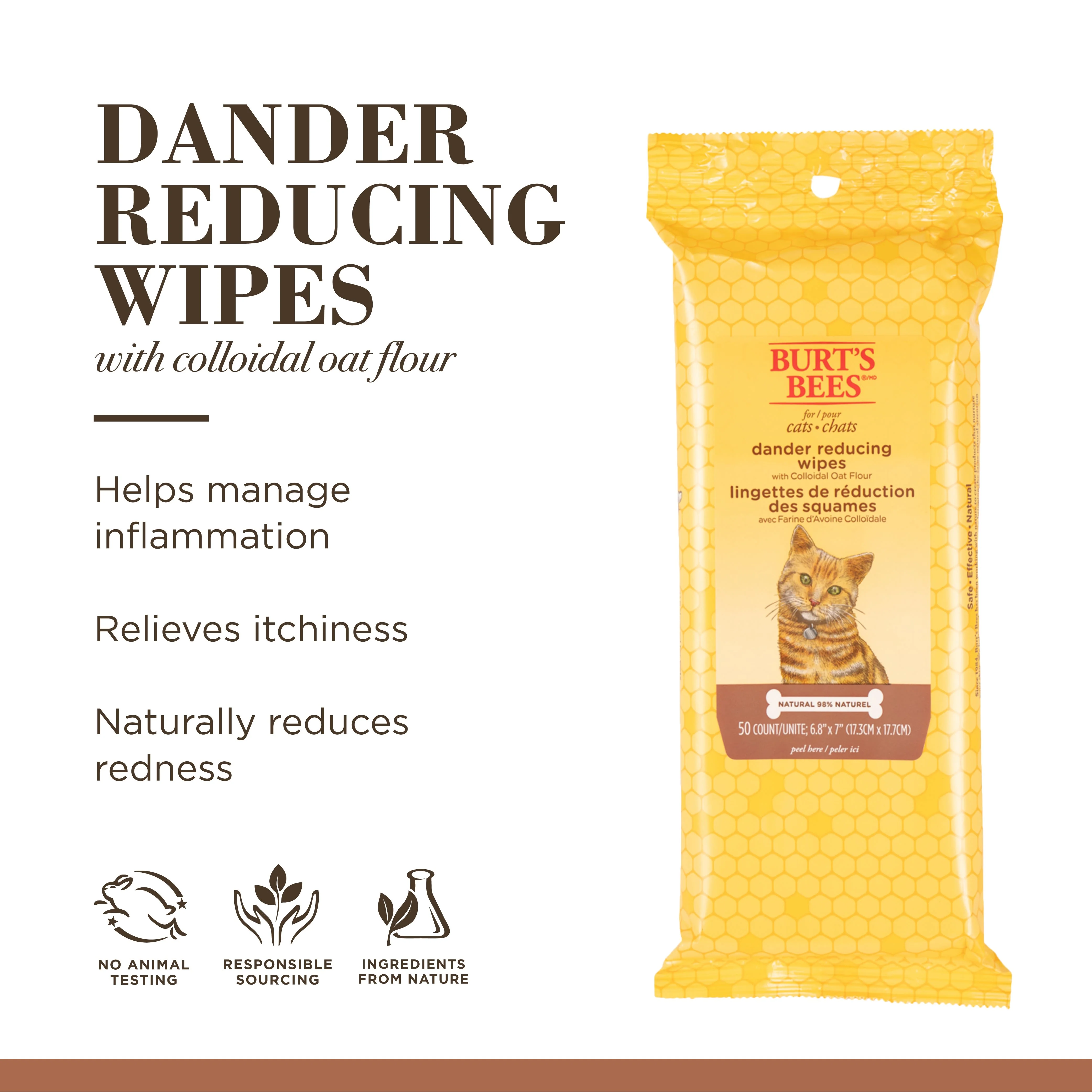 Burt's Bees Dander Cat Wipes - Image 4