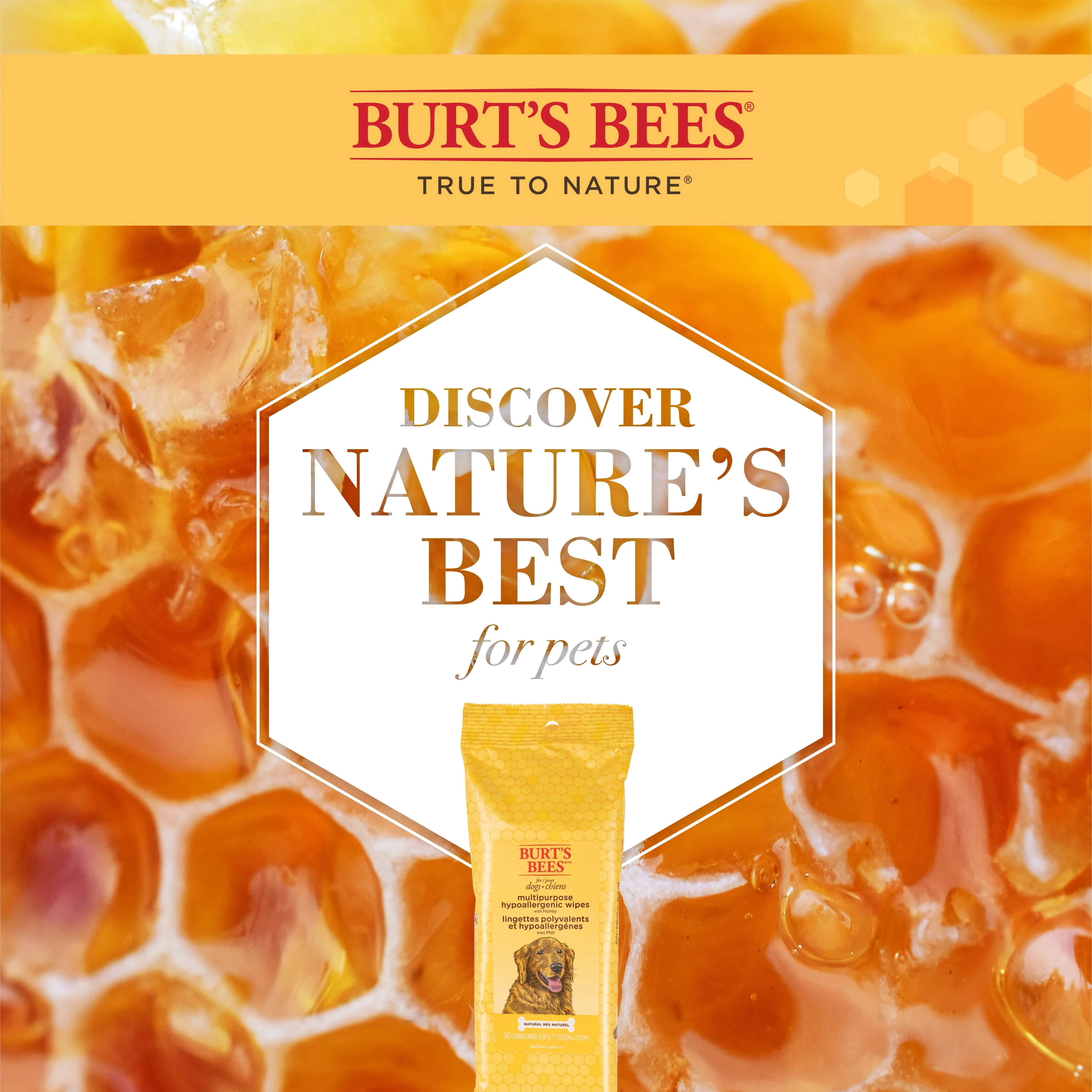Burt's Bees Multipurpose Dog Wipes with Honey - Image 5