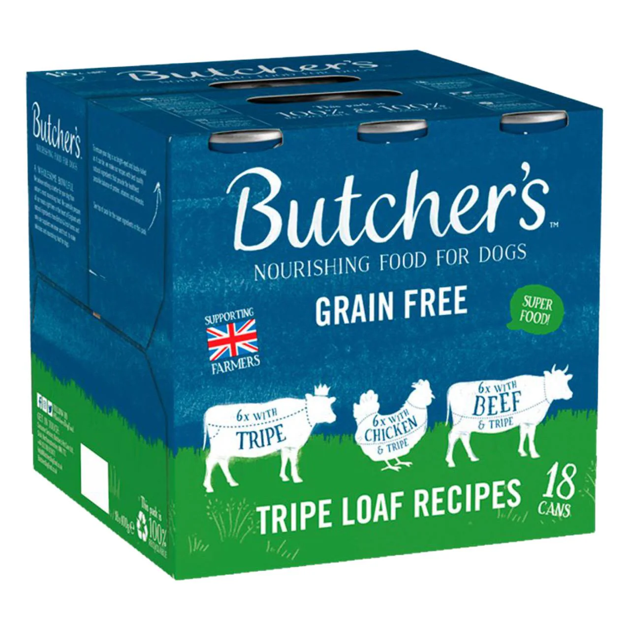 Butcher's Grain-free Adult Wet Dog Food - Tripe Loaf Recipes - Image 2