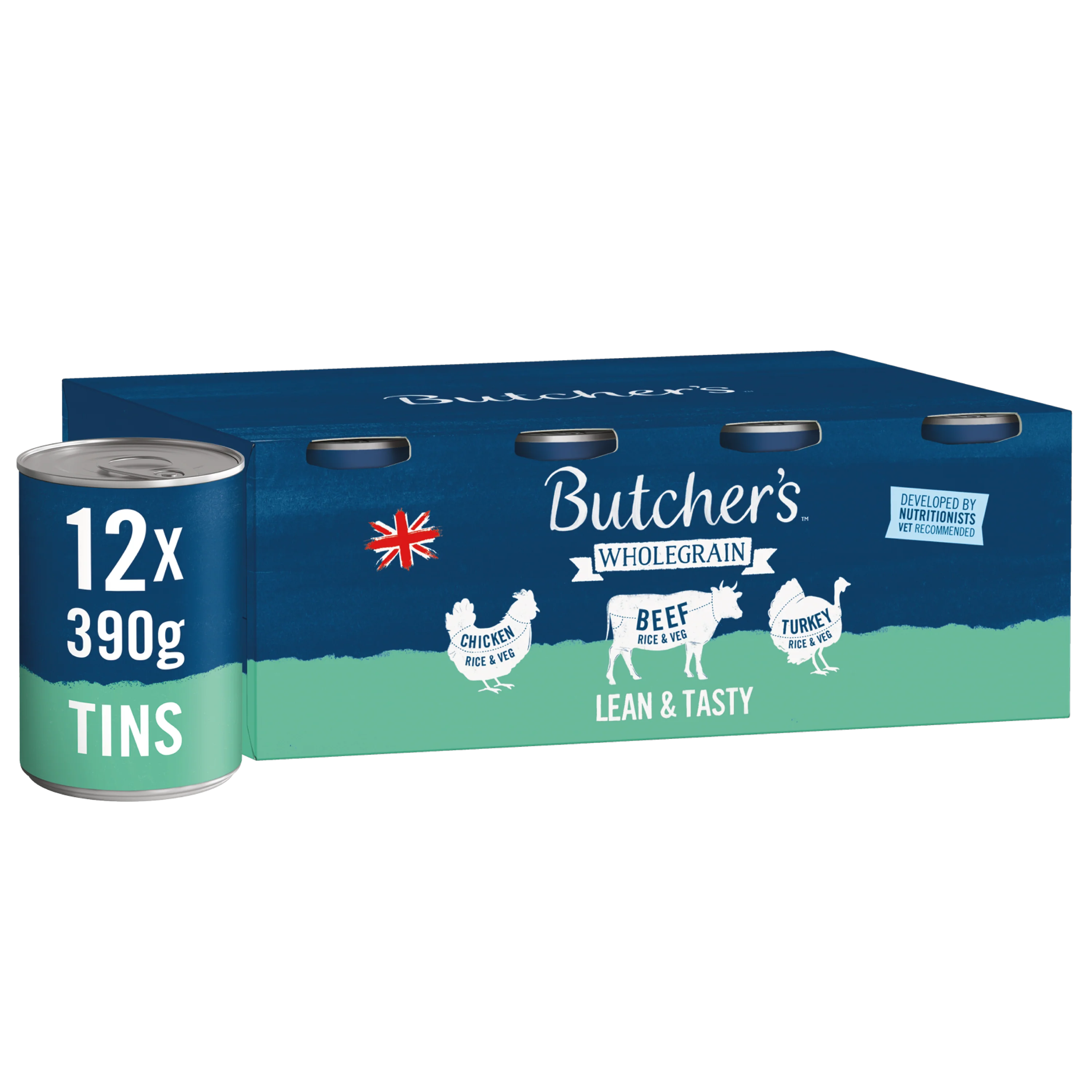 Butcher's Lean & Tasty Adult Wet Dog Food in Tins - Chicken, Beef & Turkey - Image 2