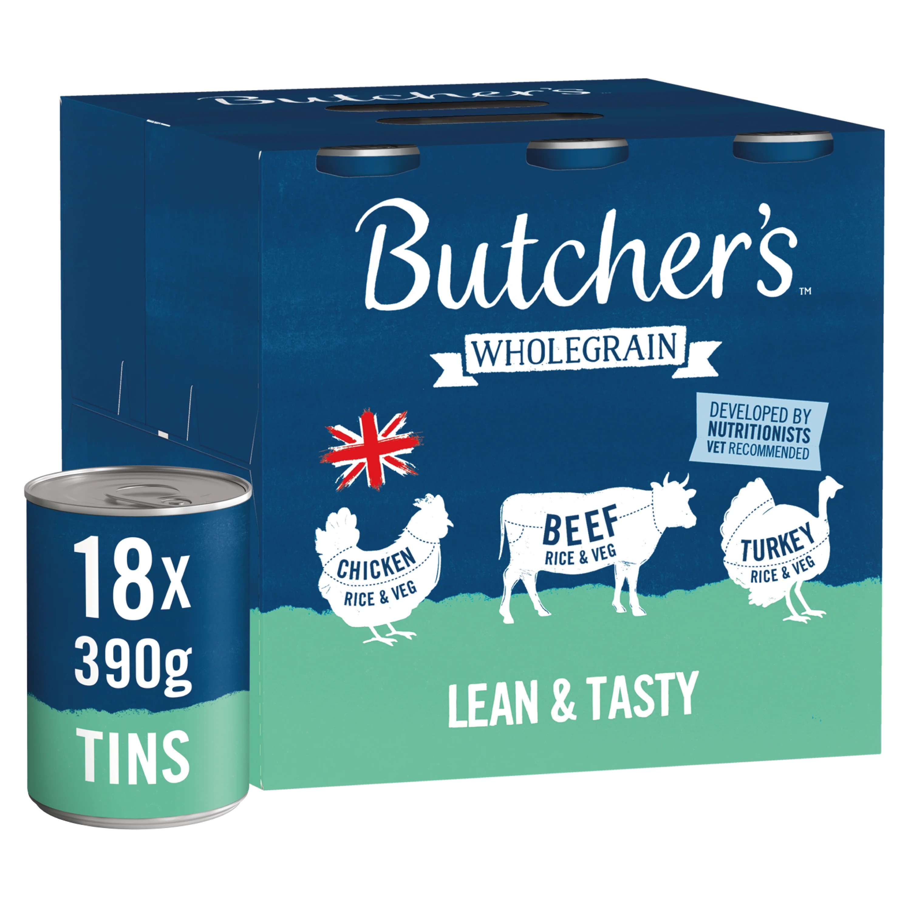 Butcher's Lean & Tasty Adult Wet Dog Food in Tins - Chicken, Beef & Turkey - Image 3