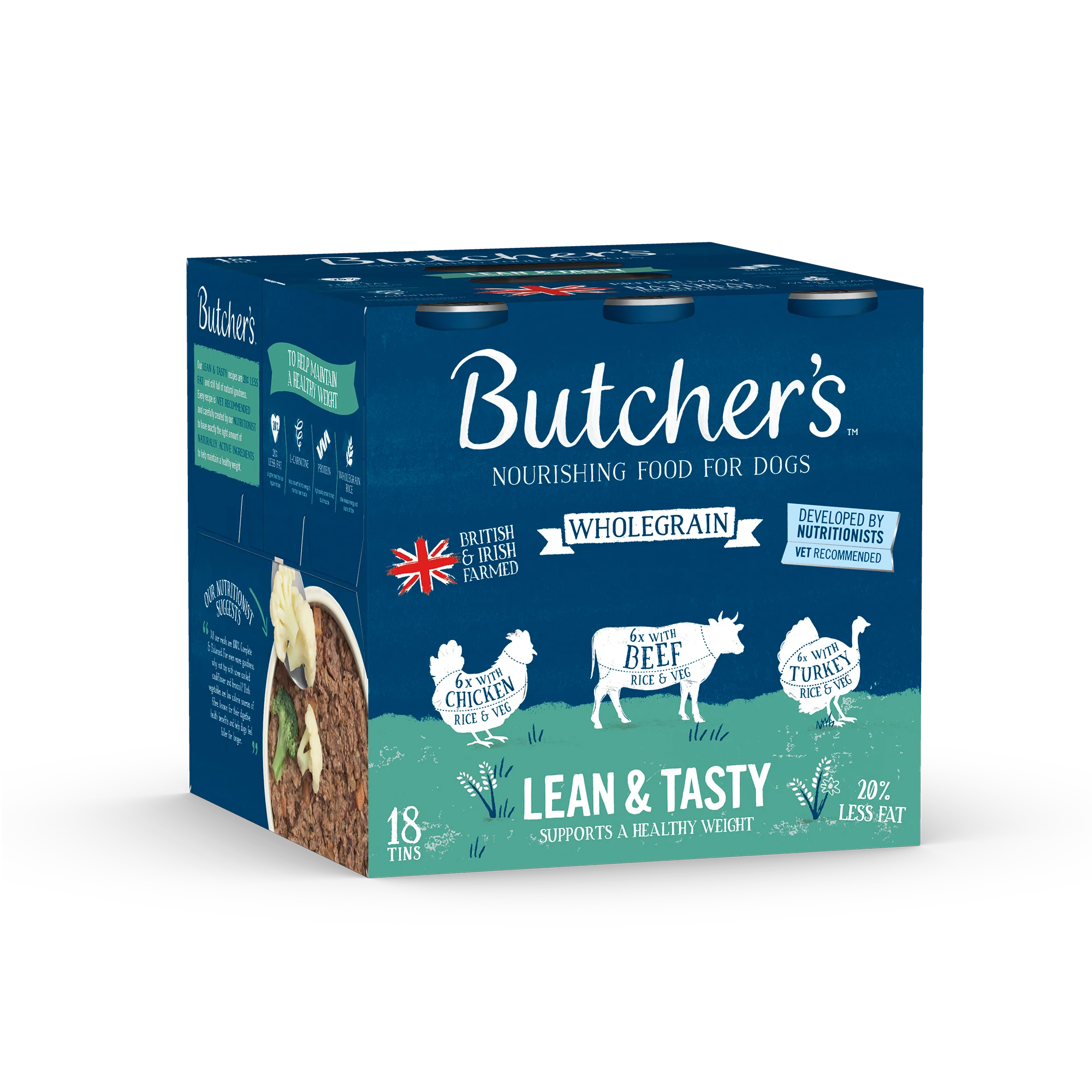 Butcher's Lean & Tasty Adult Wet Dog Food in Tins - Chicken, Beef & Turkey - Image 6