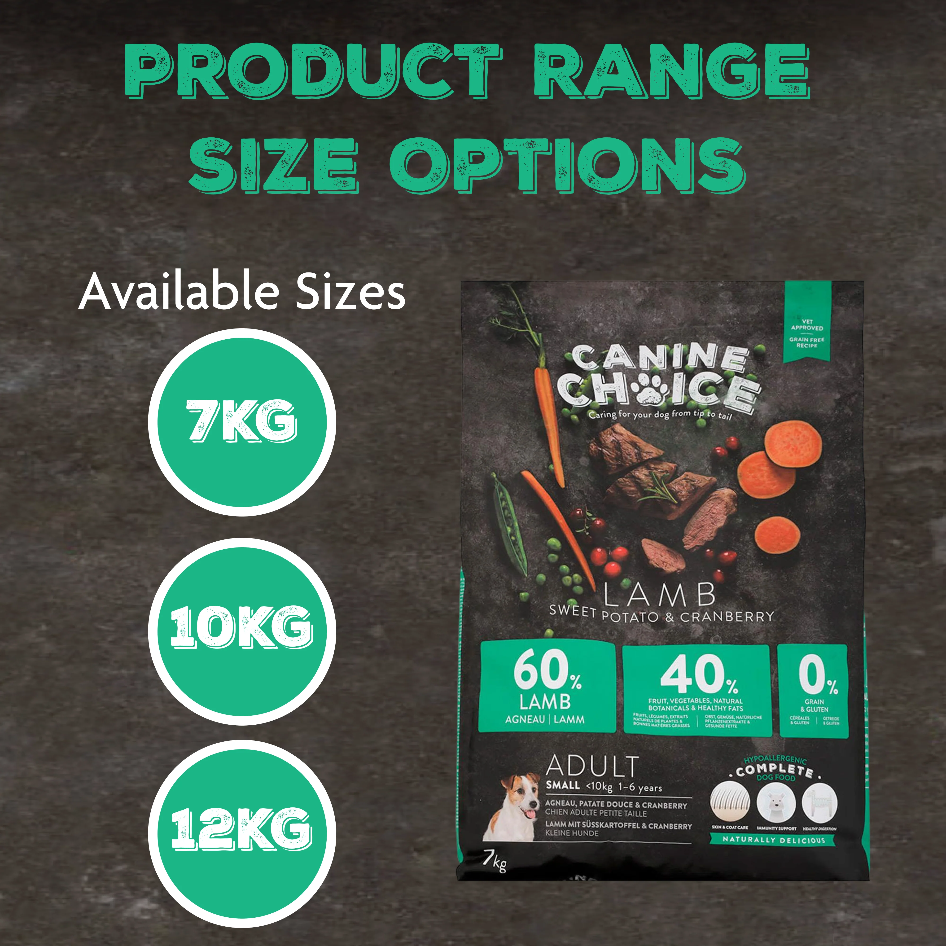 Canine Choice Super Premium Grain-Free Small Senior Light Dry Dog Food – Lamb | 7kg - Image 7