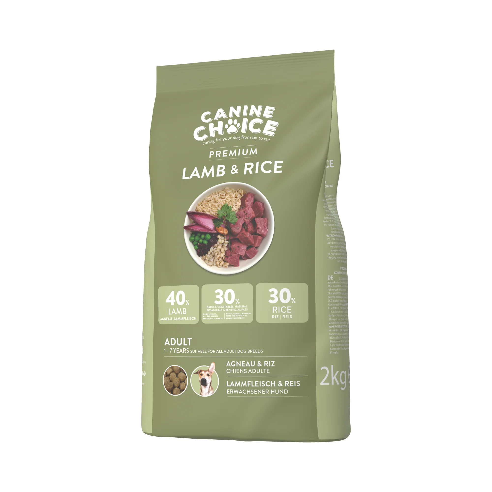 Canine Choice Premium Lamb Hypoallergenic Adult Dry Dog Food - Image 2