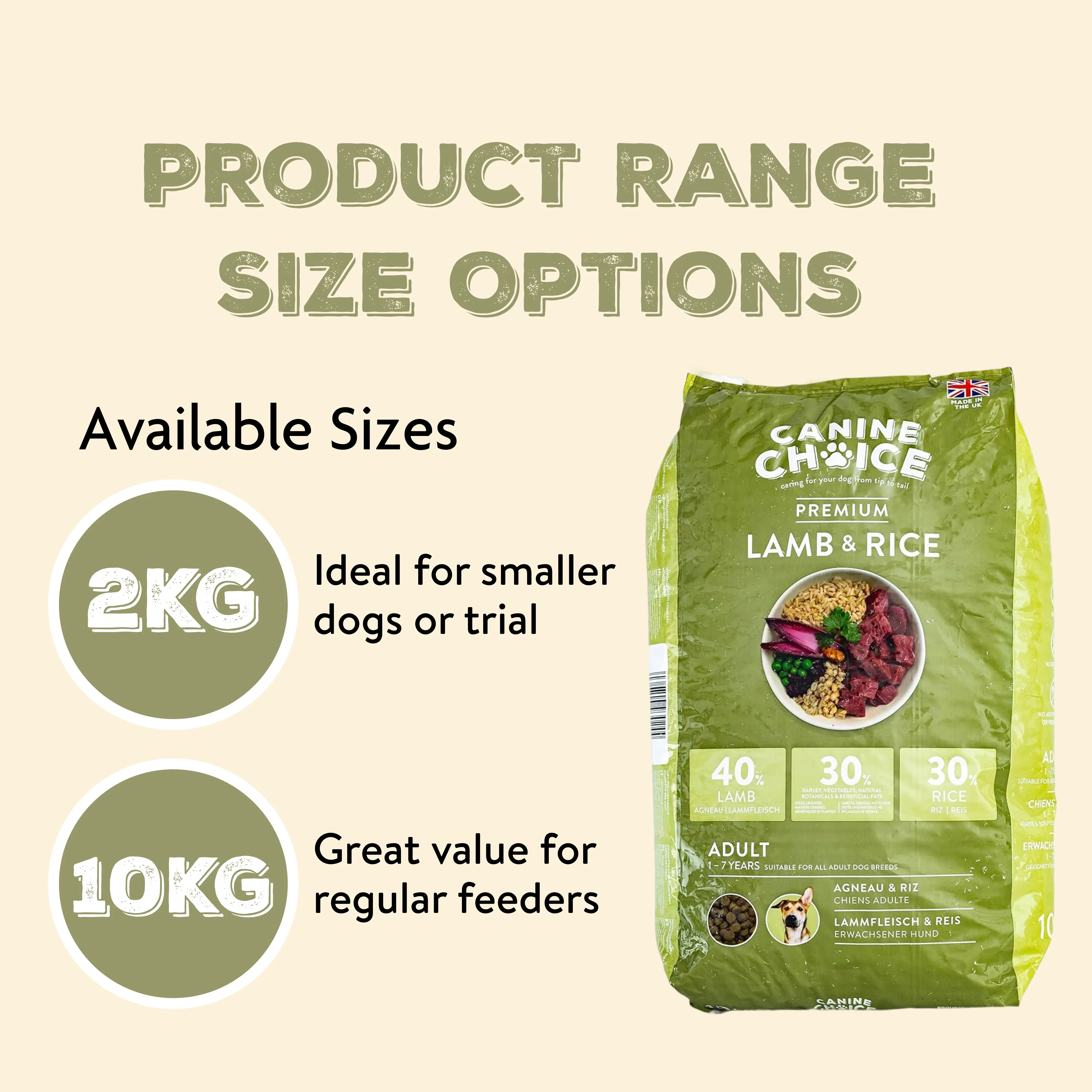 Canine Choice Premium Lamb Hypoallergenic Adult Dry Dog Food - Image 8