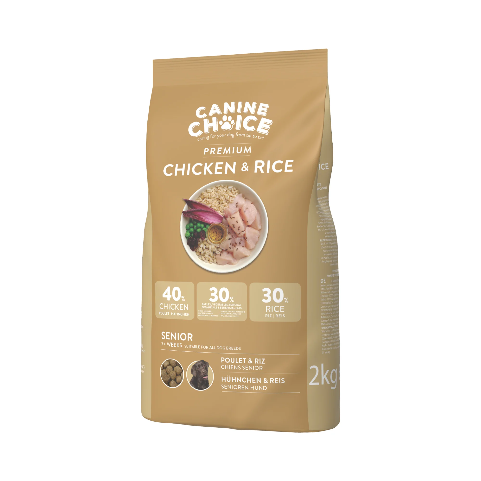 Canine Choice Premium Chicken Hypoallergenic Senior Dry Dog Food - Image 2