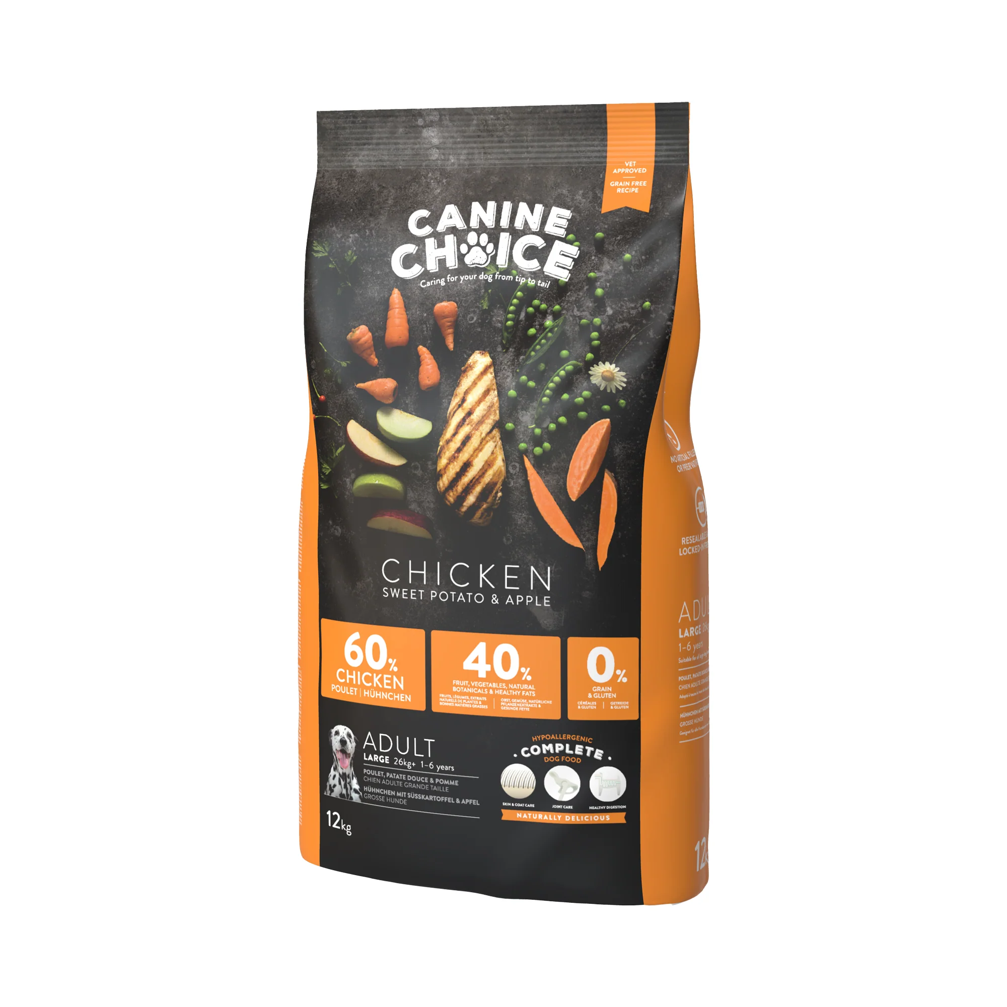 Canine Choice Super Premium Grain-Free Large Adult Dry Dog Food – Chicken | 12kg - Image 2