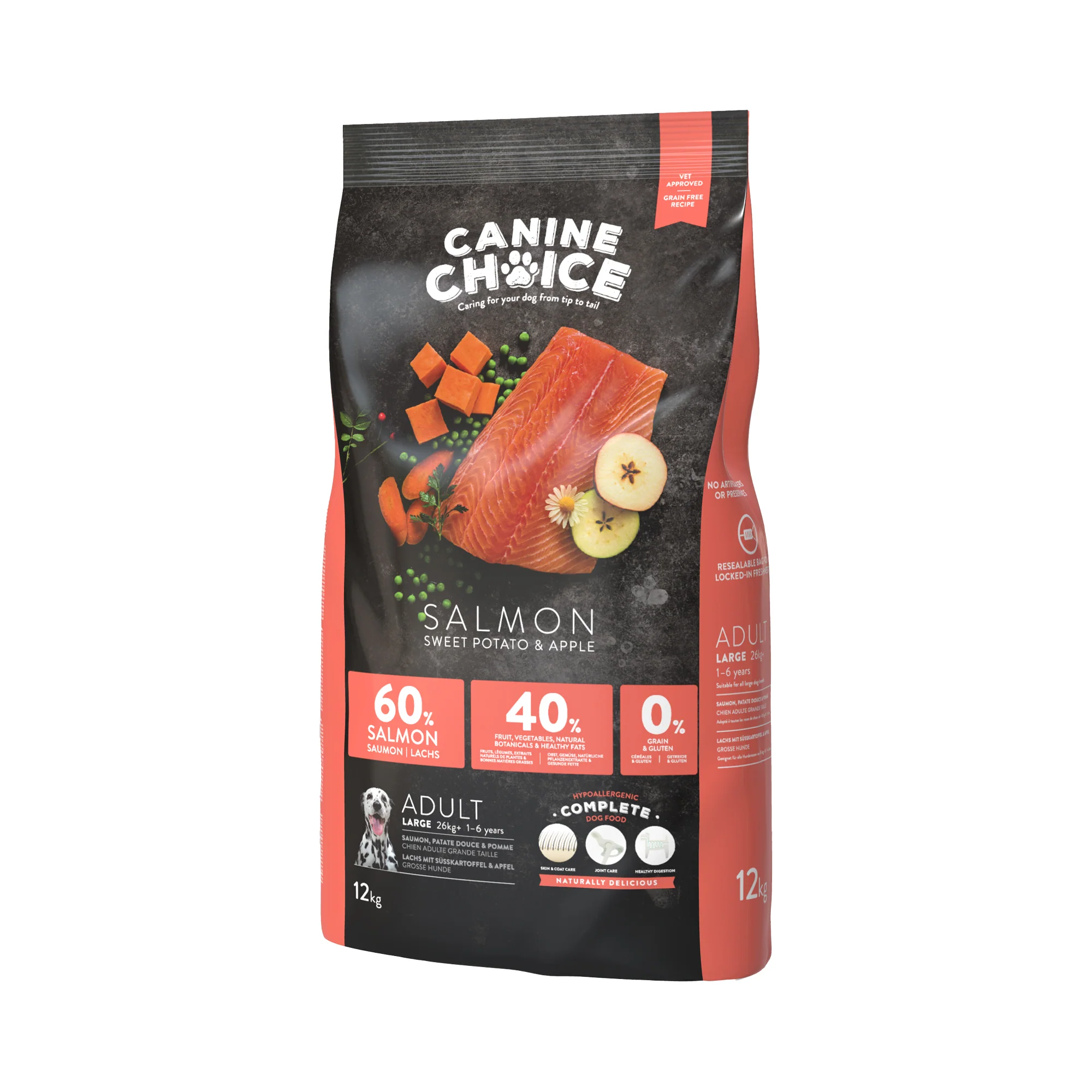 Canine Choice Super Premium Grain-Free Large Adult Dry Dog Food – Salmon | 12kg - Image 2