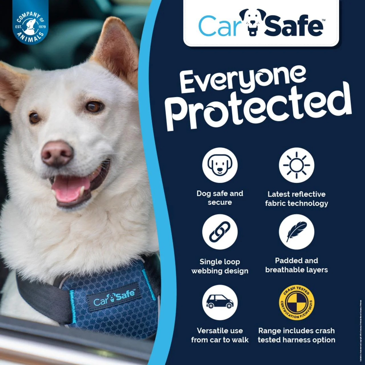 CarSafe Black Travel Harness for Dog - Image 8