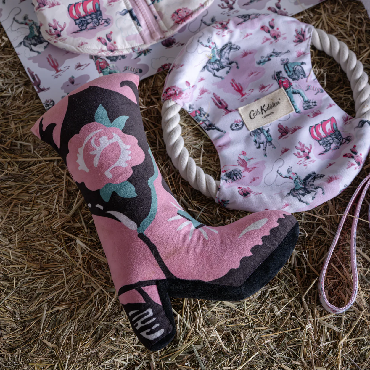 Cath Kidston Cowgirl Boot Dog Plush Toy - Image 3