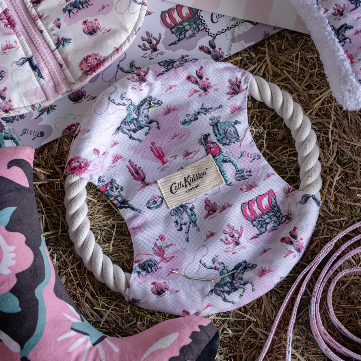 Cath Kidston Cowgirl Rope Frisbee Dog Toy - Image 3