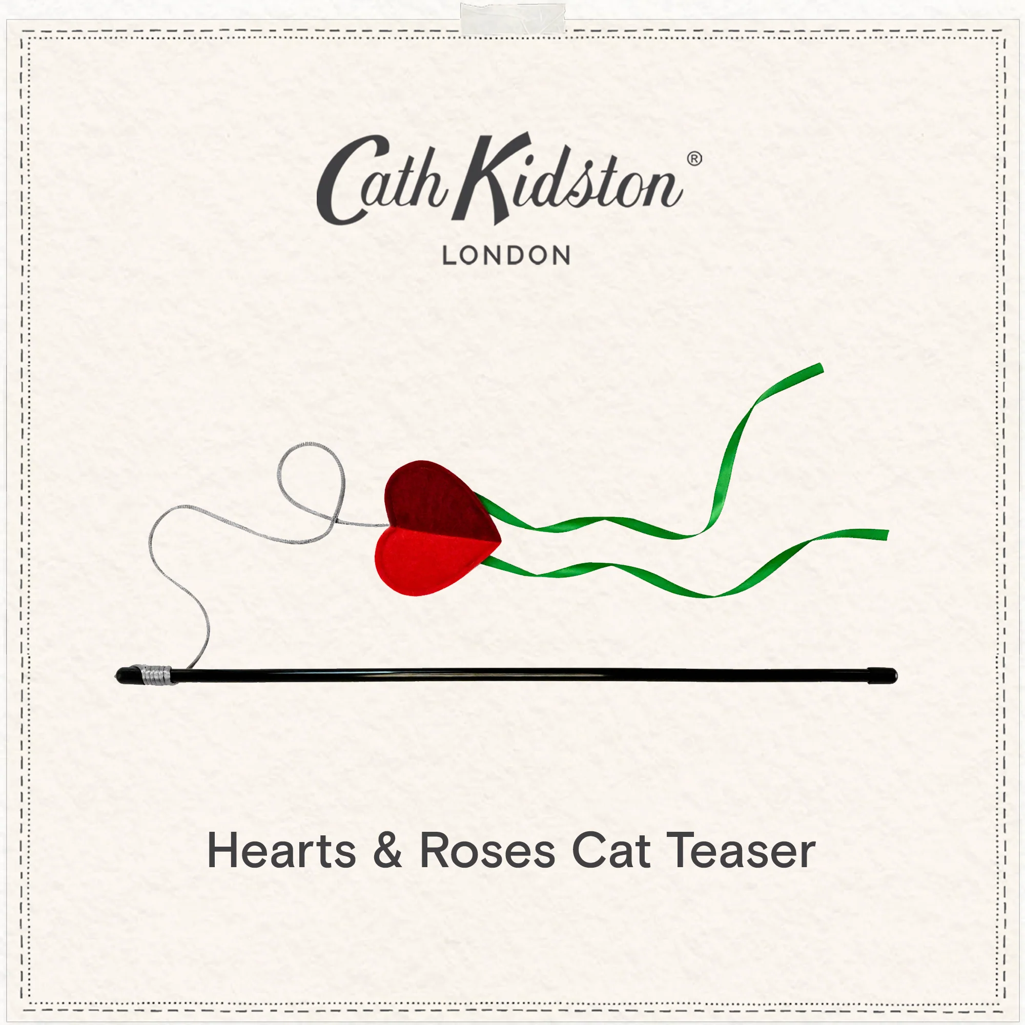 Cath Kidston Dogs & Roses Cat Teaser Toy - Image 7