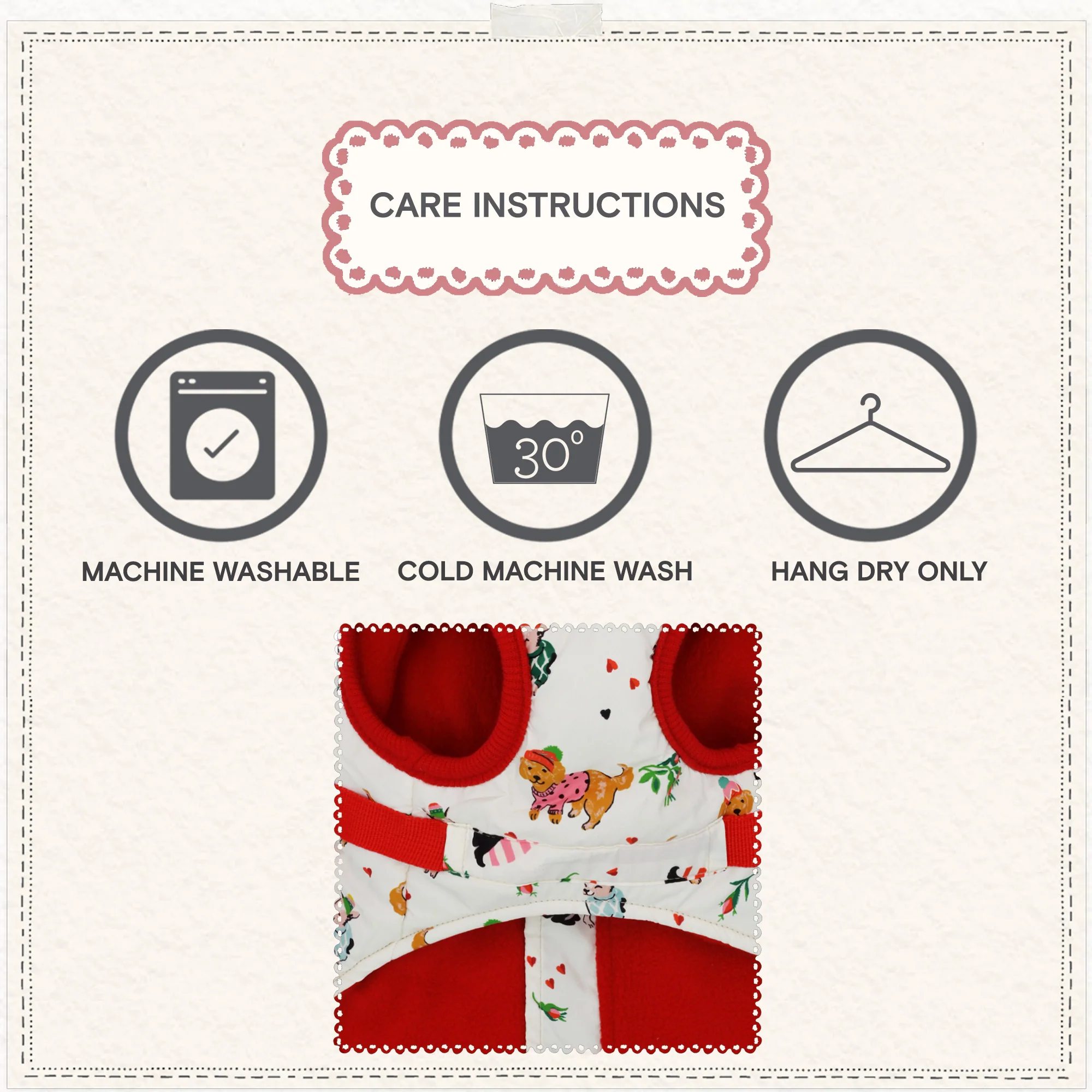 Cath Kidston Dogs & Roses Dog Coat & Harness - Image 4