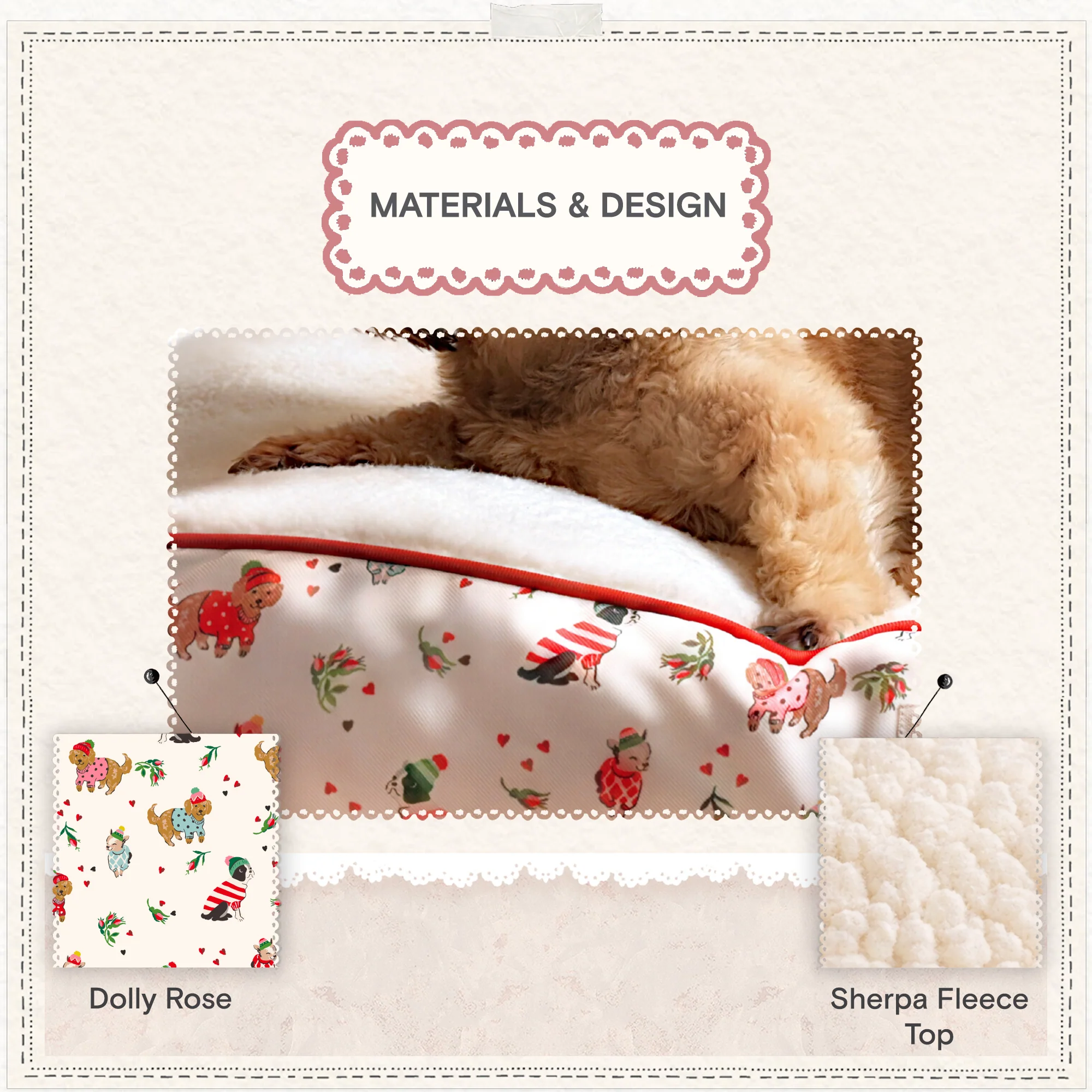 Cath Kidston Dogs & Roses Dog Mattress - Image 11