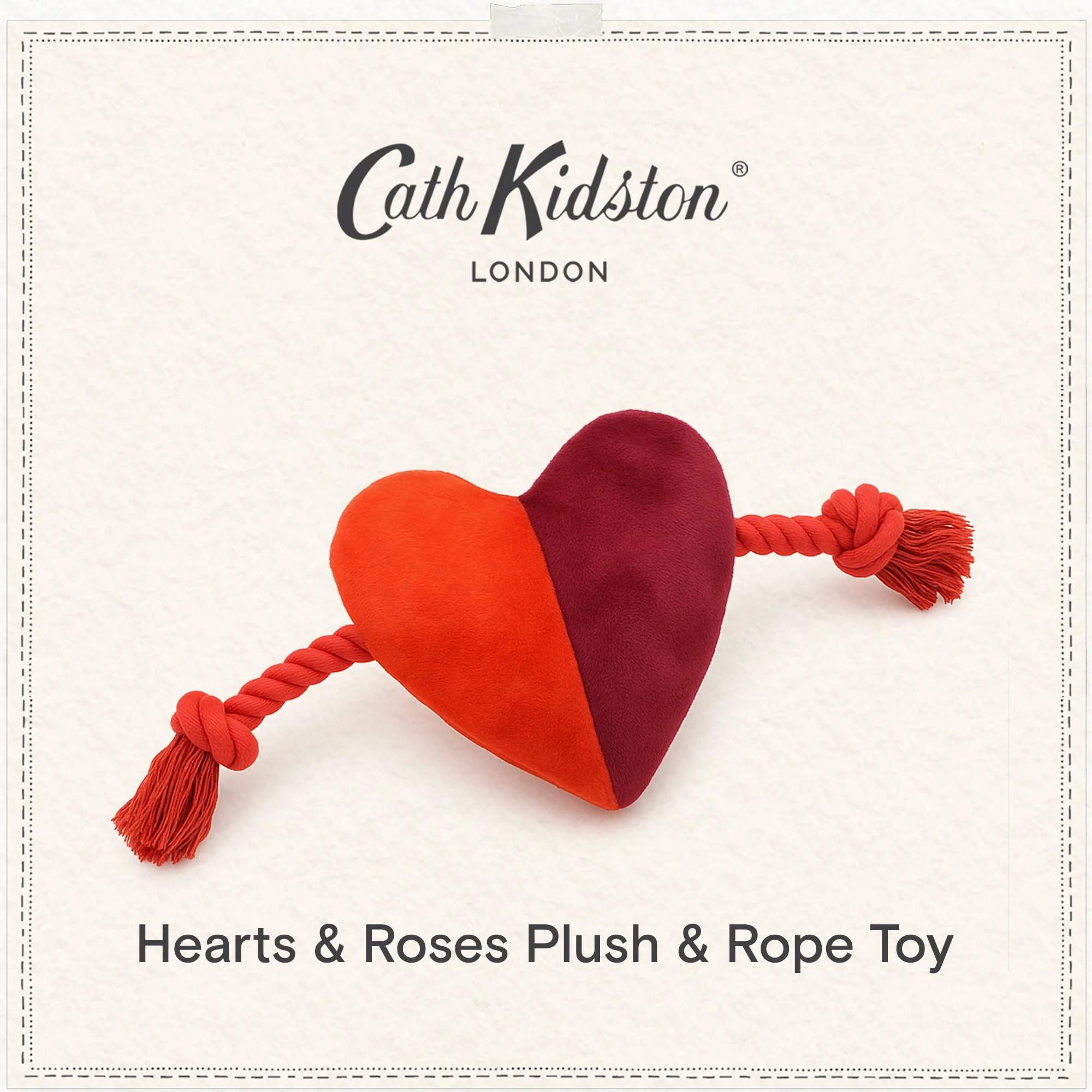 Cath Kidston Dogs & Roses Plush & Rope Dog Toy - Image 5
