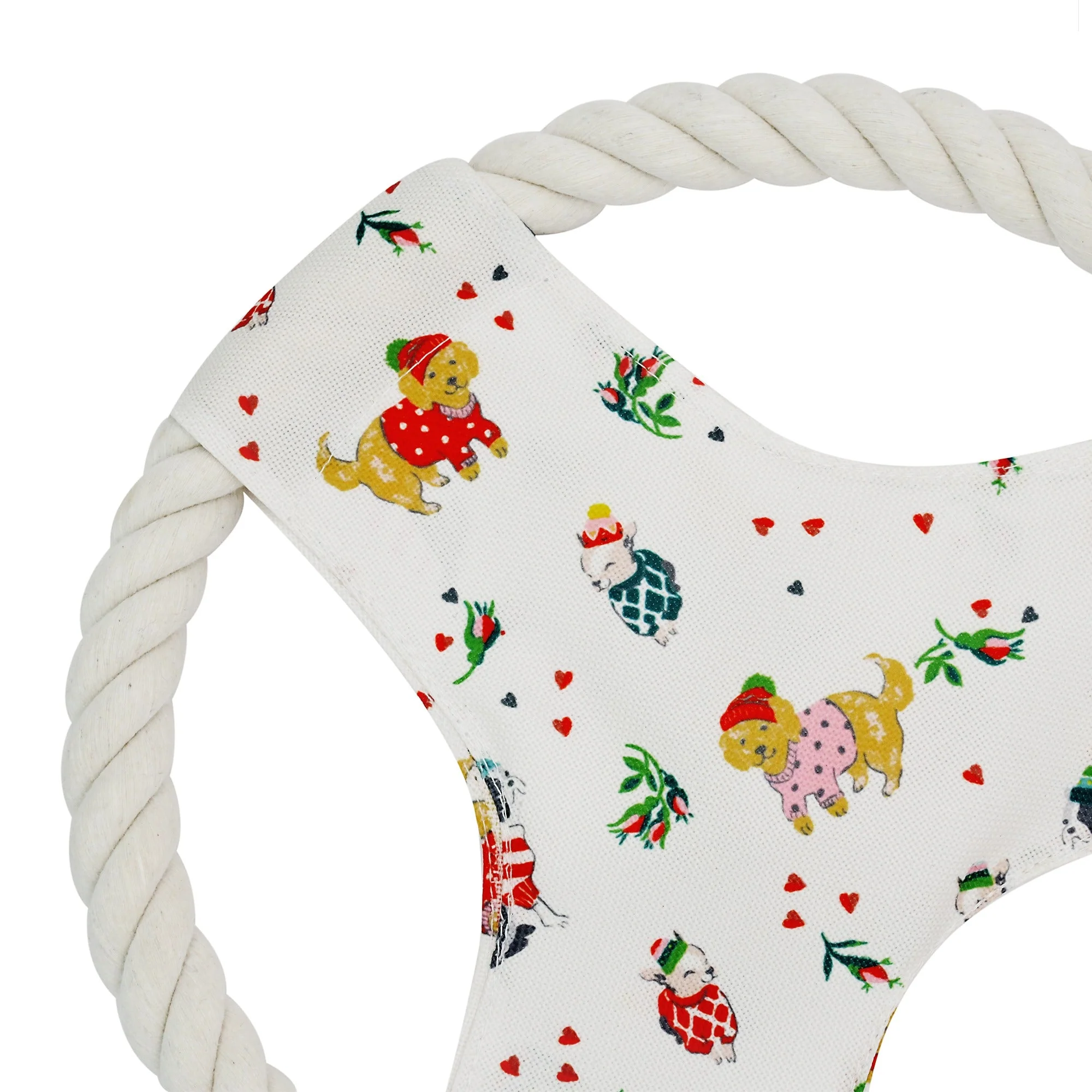 Cath Kidston Dogs & Roses Rope Frisbee Dog Toy - Image 2
