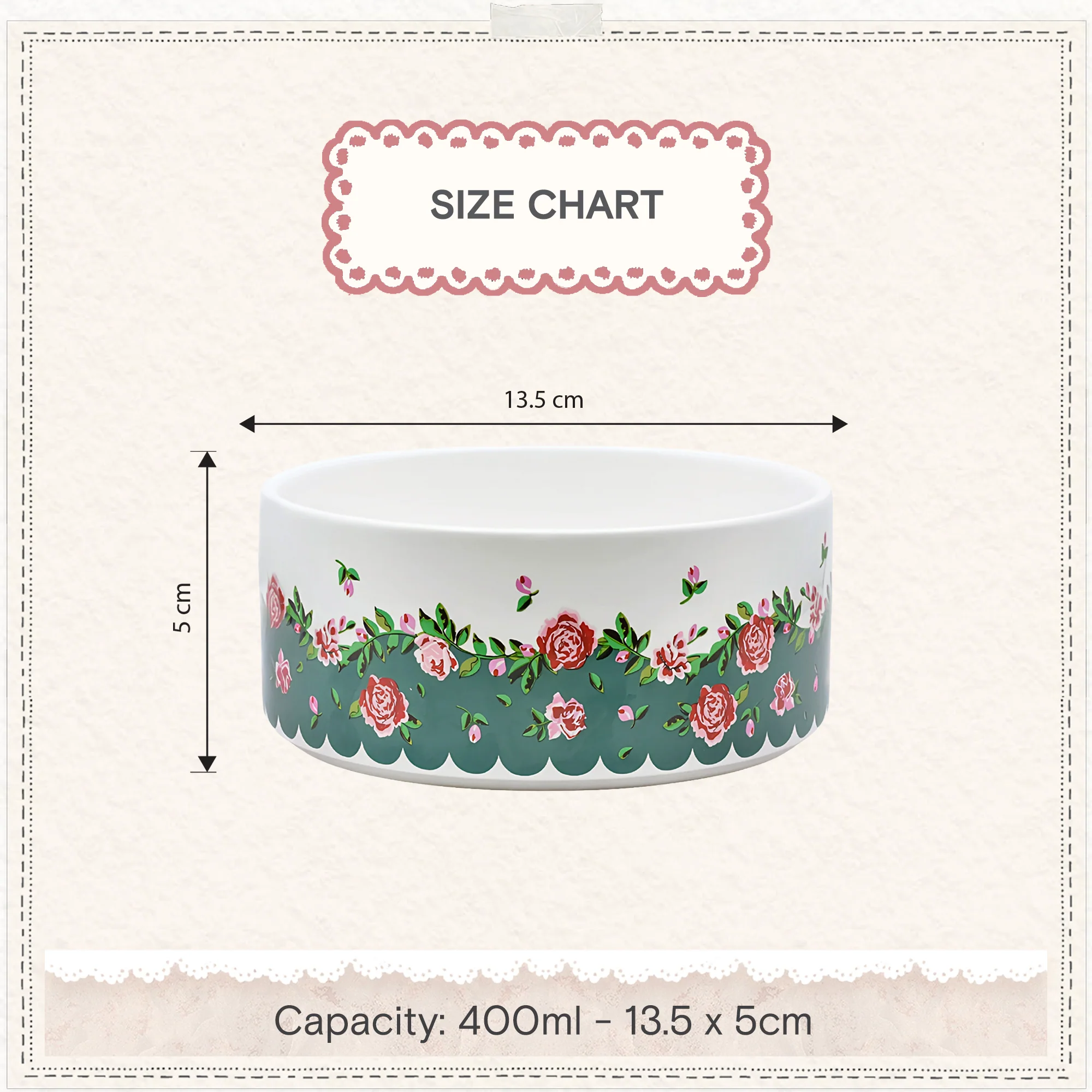 Cath Kidston Dolly Rose Ceramic Pet Bowl - Image 11
