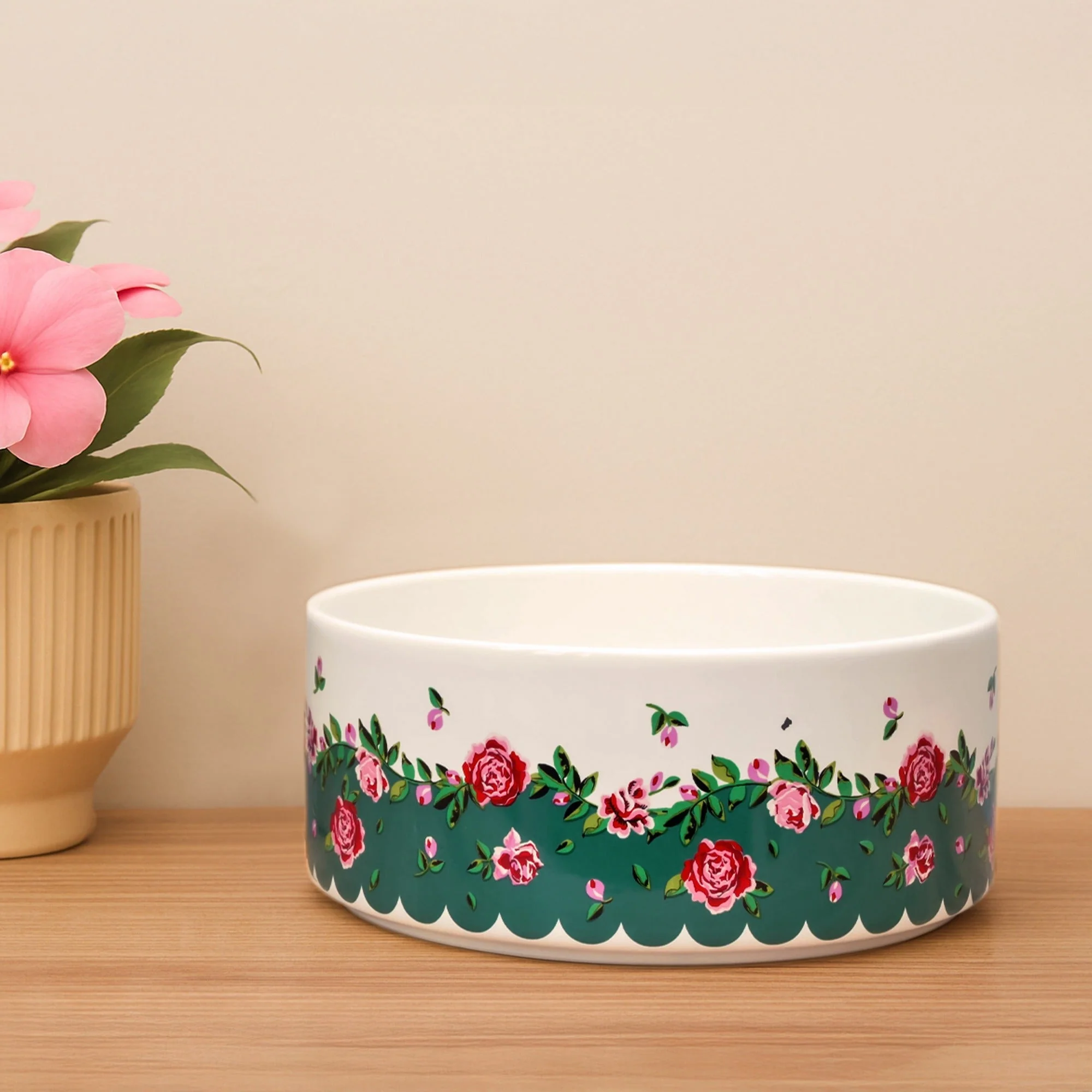 Cath Kidston Dolly Rose Ceramic Pet Bowl - Image 3