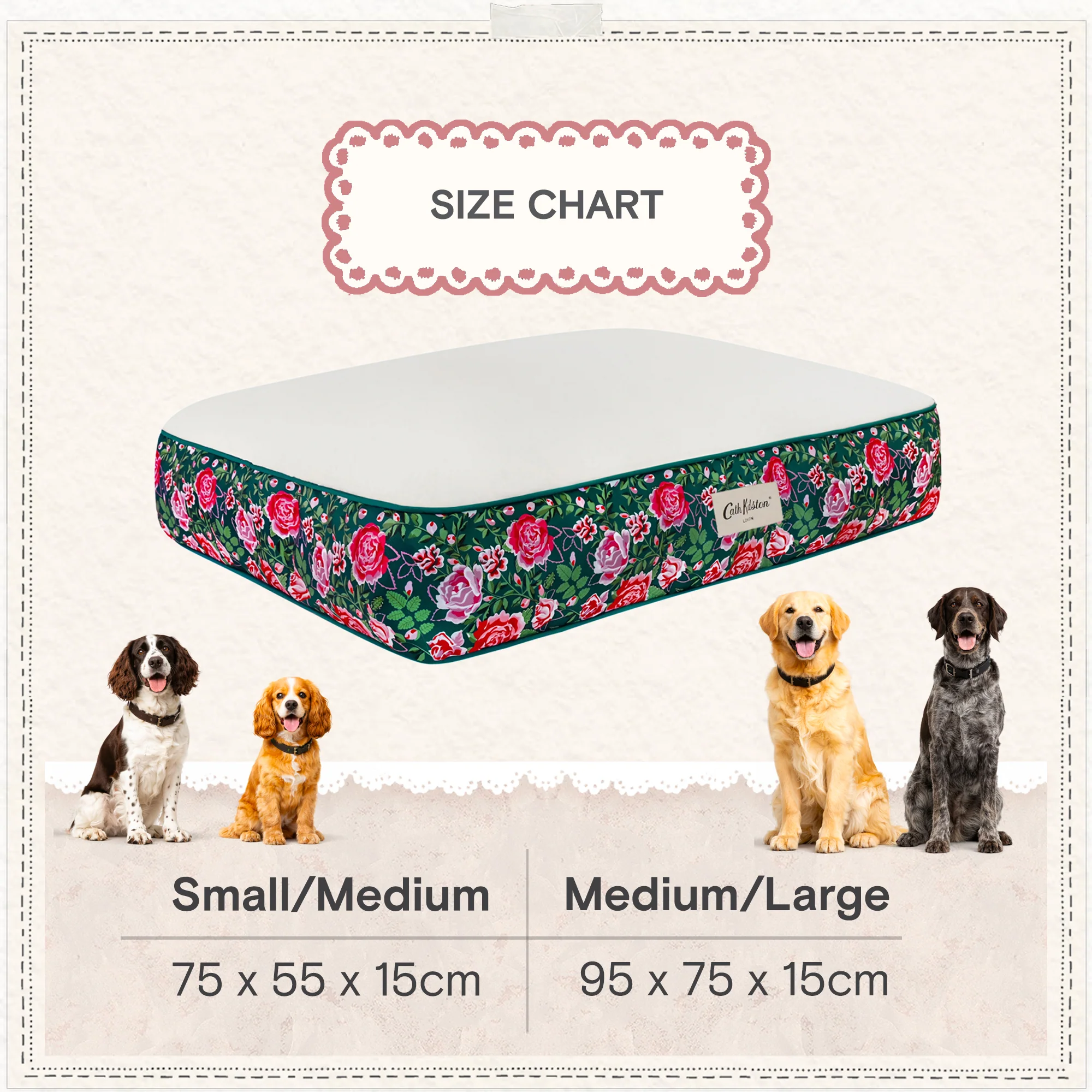 Cath Kidston Dolly Rose Dog Mattress - Image 10