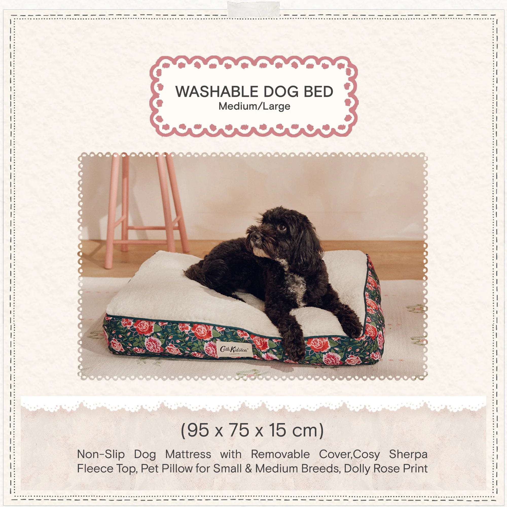 Cath Kidston Dolly Rose Dog Mattress - Image 12