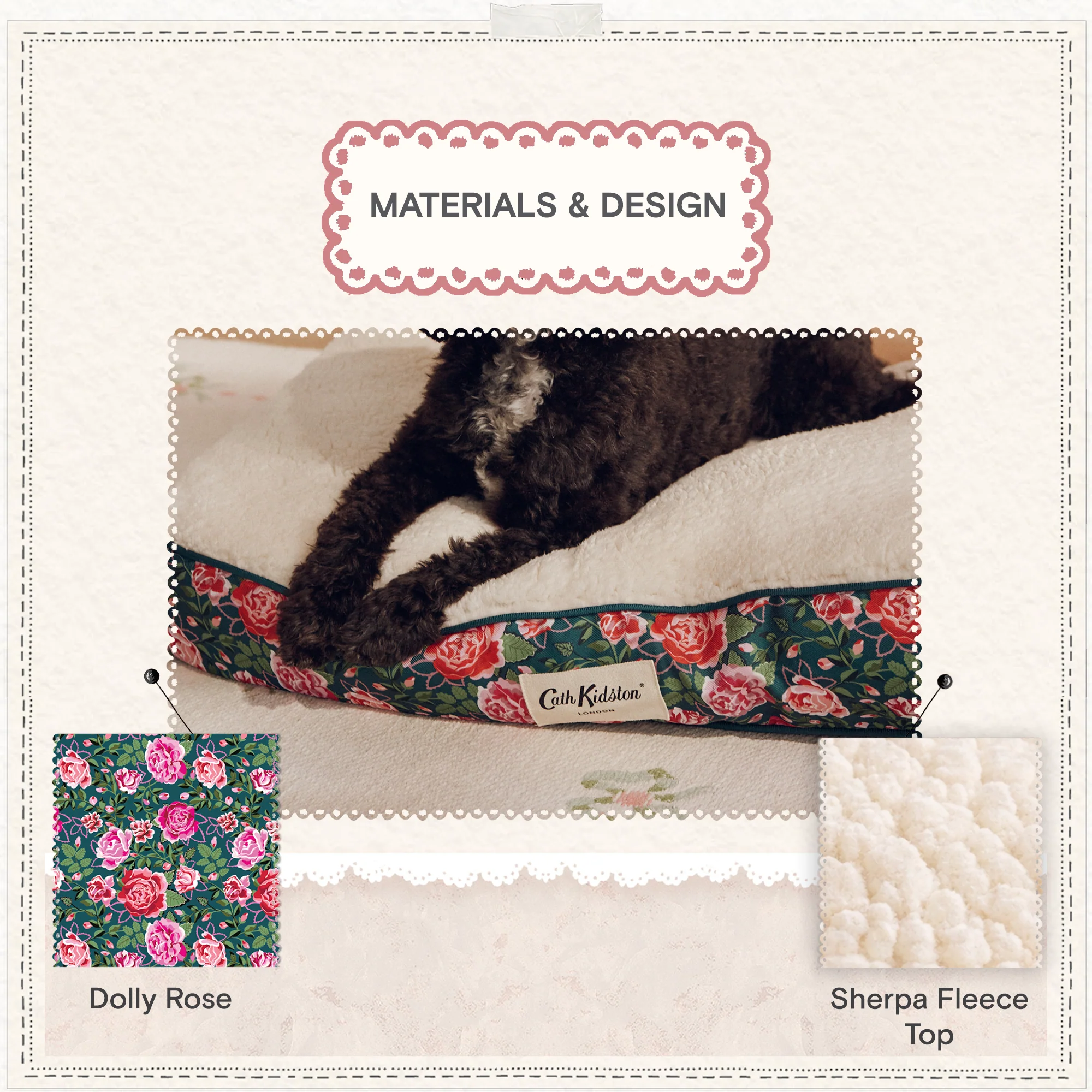 Cath Kidston Dolly Rose Dog Mattress - Image 14
